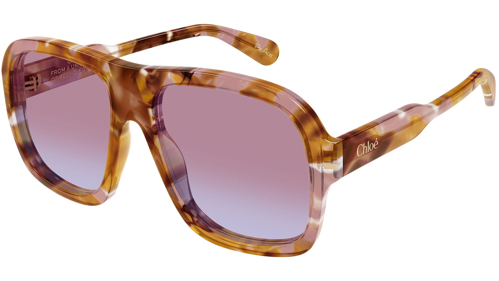 CH0331S Chloé Pilot Sunglasses 003 Havana - eye-oo.com
