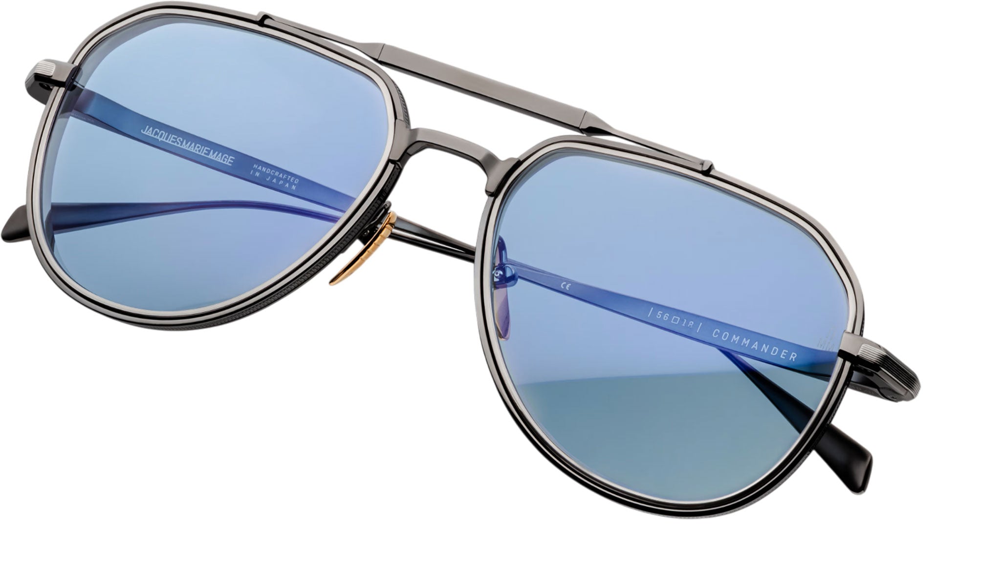 Jacques Marie Mage Commander Antique Silver Sunglasses JMMMD-2H