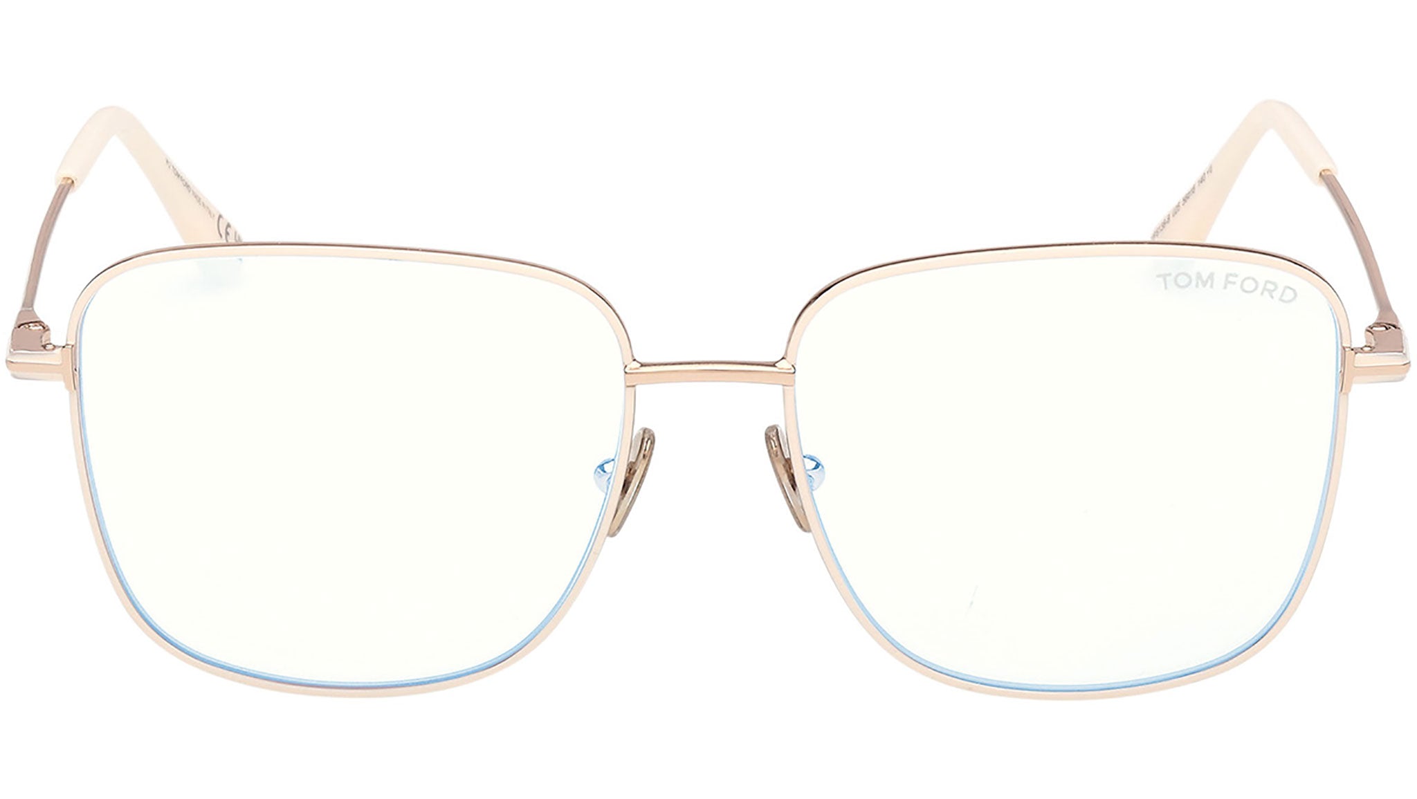 Tom Ford FT6136-B Glasses 025 Shiny Ivory - eye-oo.com display picture 1