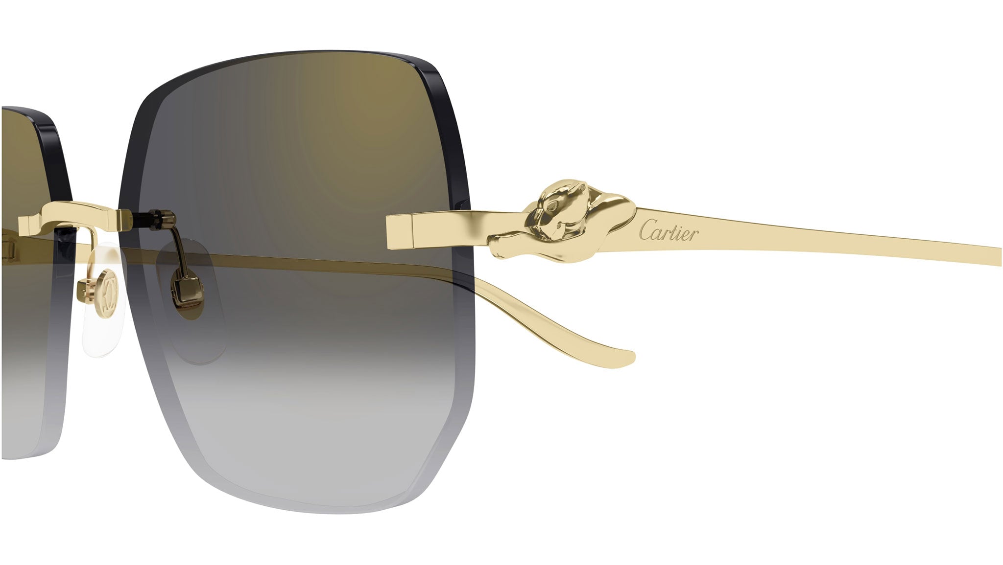 Cartier CT0549S Sunglasses 001 Shiny Gold - eye-oo.com