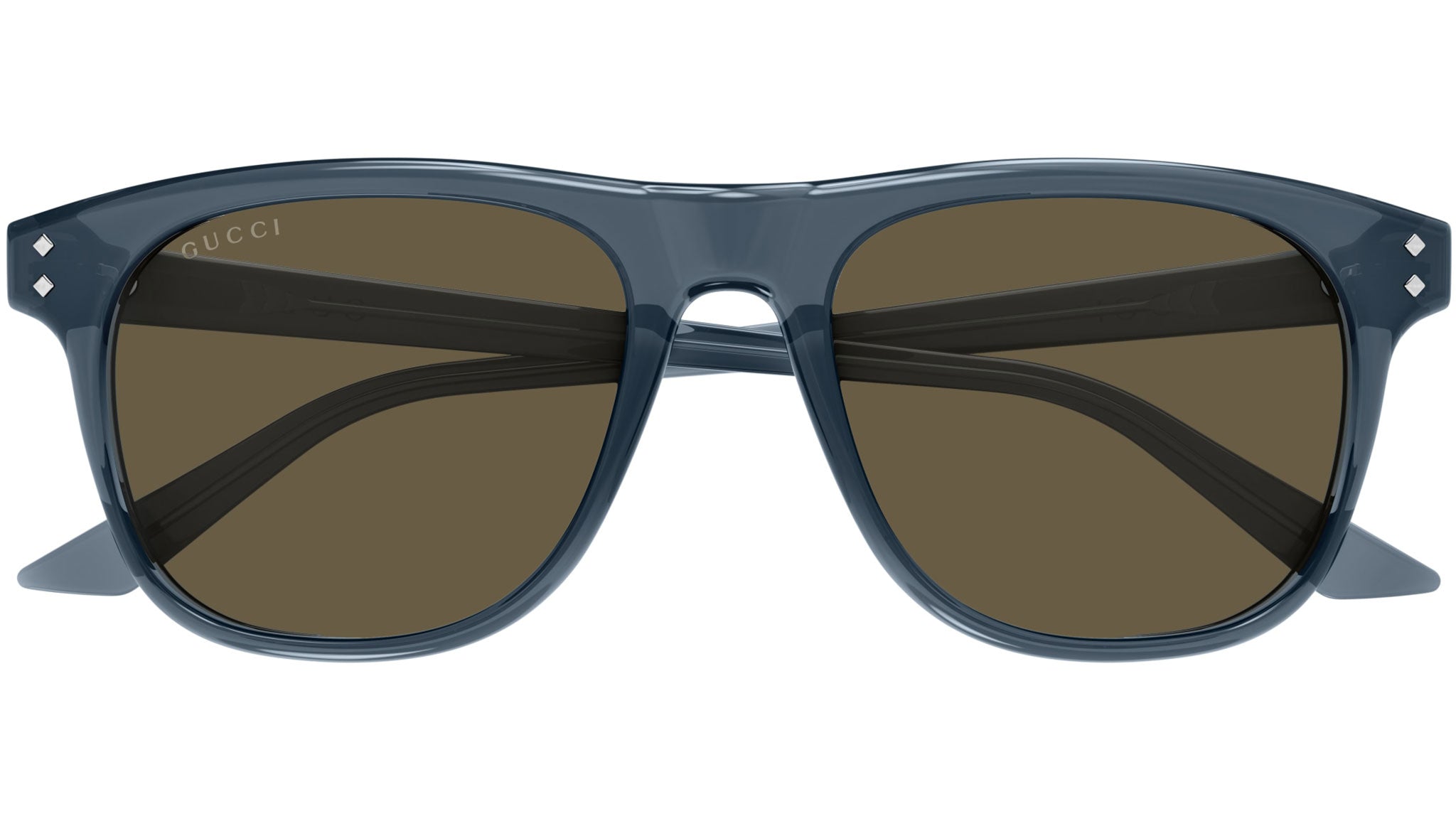 Gucci GG1893S 004 Rectangular Sunglasses Dark Cobalt Blue - eye-oo.com