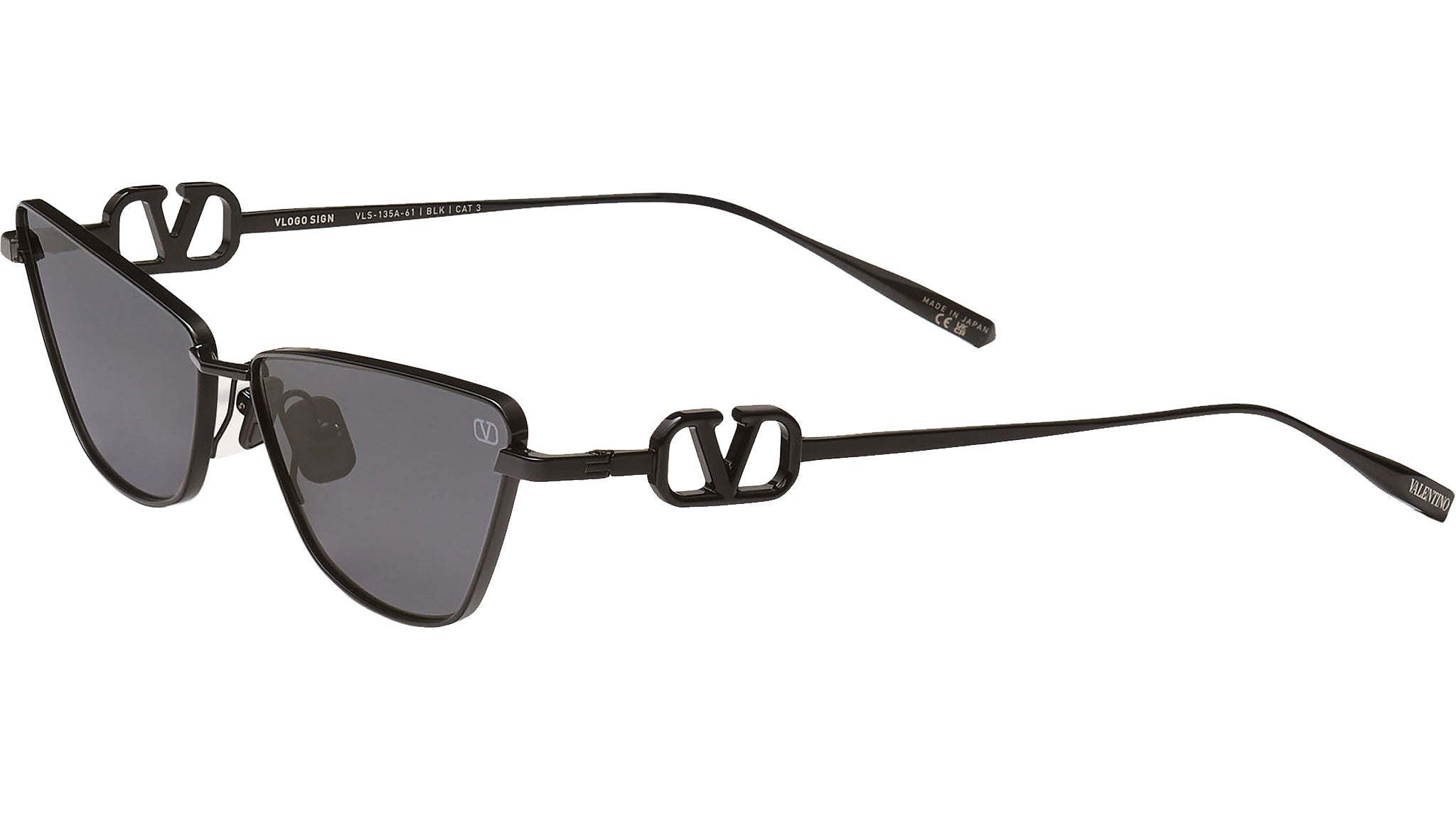 Valentino VLS-135A Sunglasses BLK Shiny Black - eye-oo.com