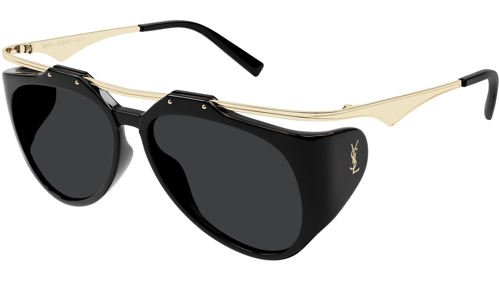 SL M137/F AMELIA Saint Laurent Sunglasses 001 Shiny Black - eye-oo.com
