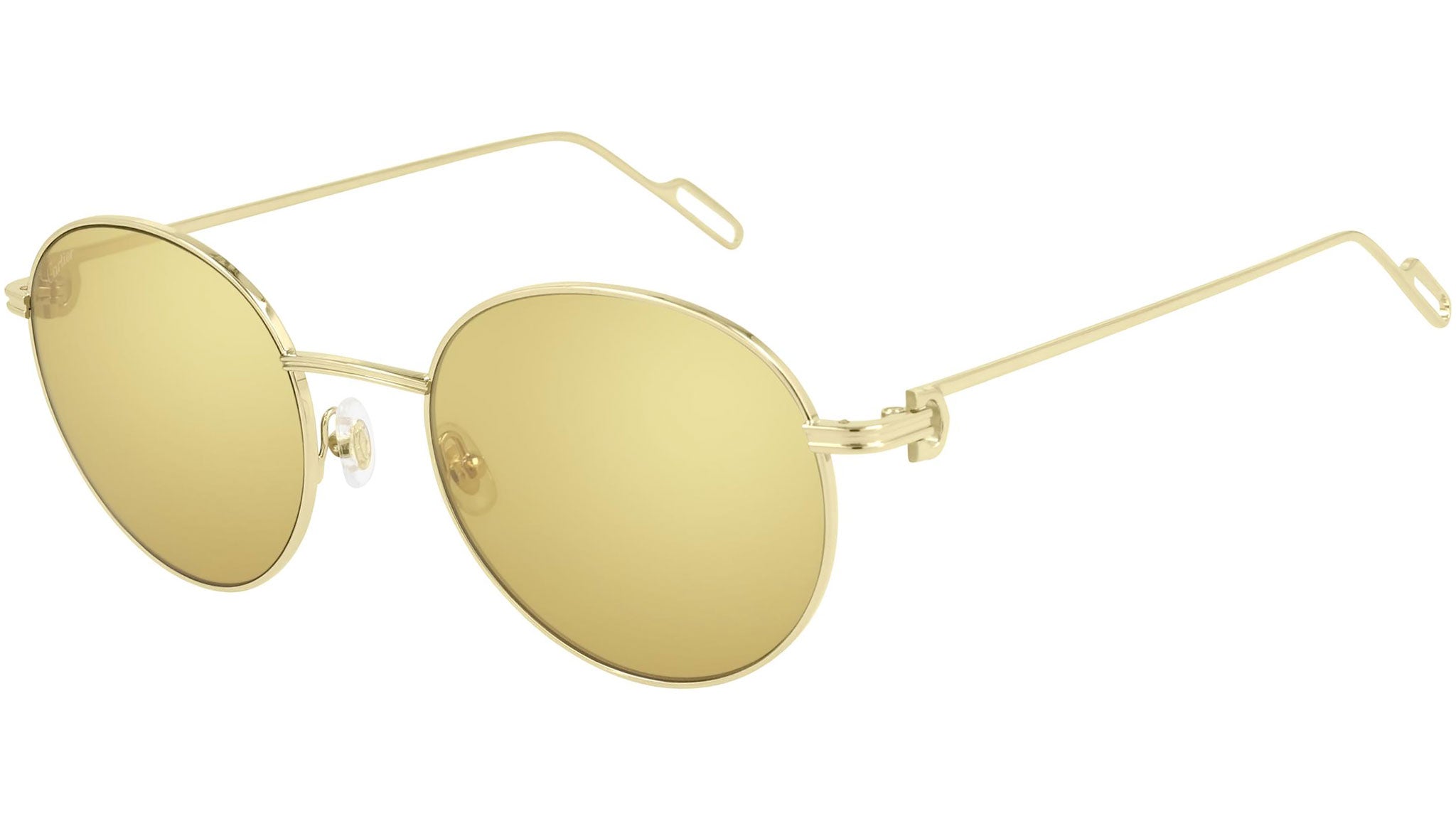 Cartier CT0249S 004 Shiny Gold Sunglasses - eye-oo.com