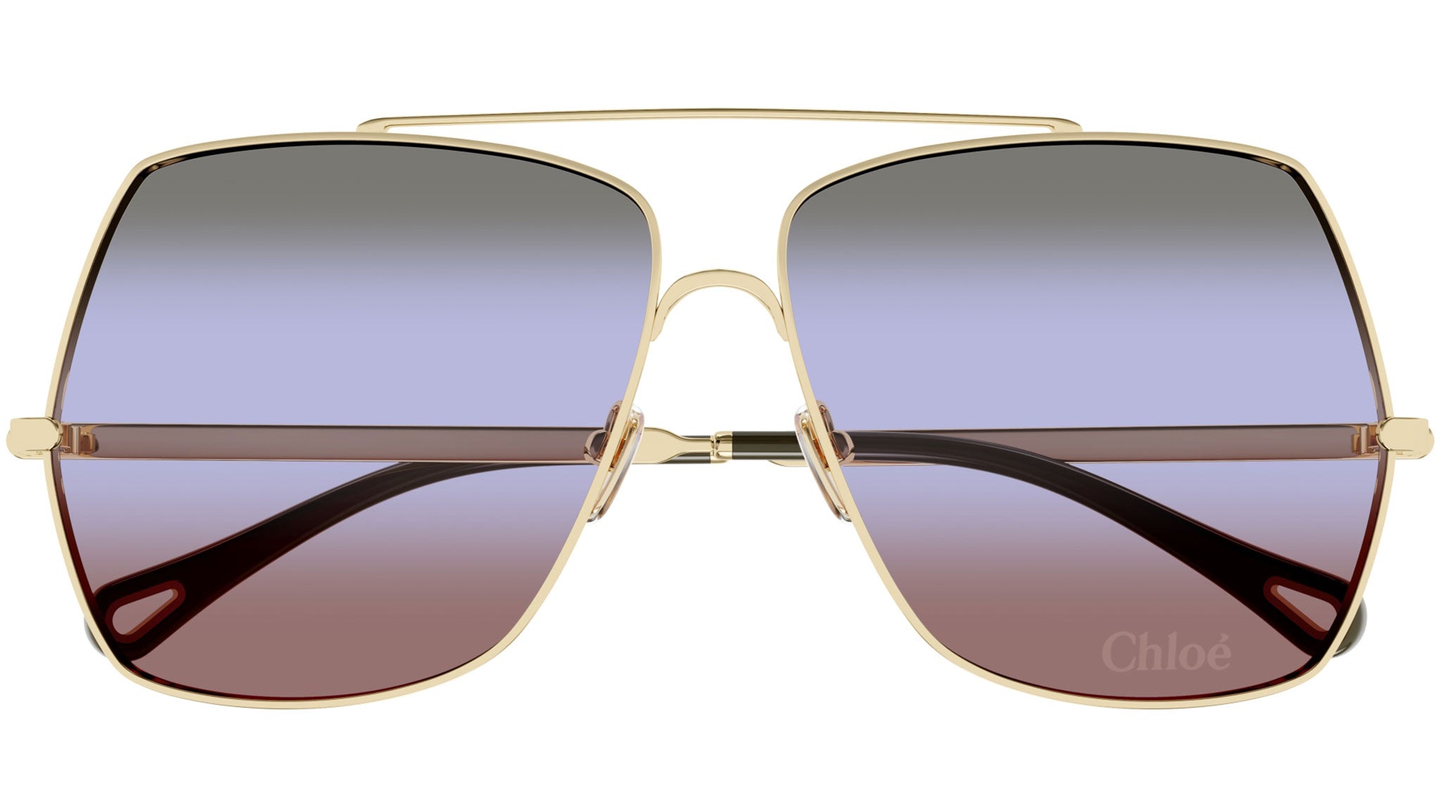 CH0278S Chloé Rectangular Sunglasses 007 Gold - eye-oo.com