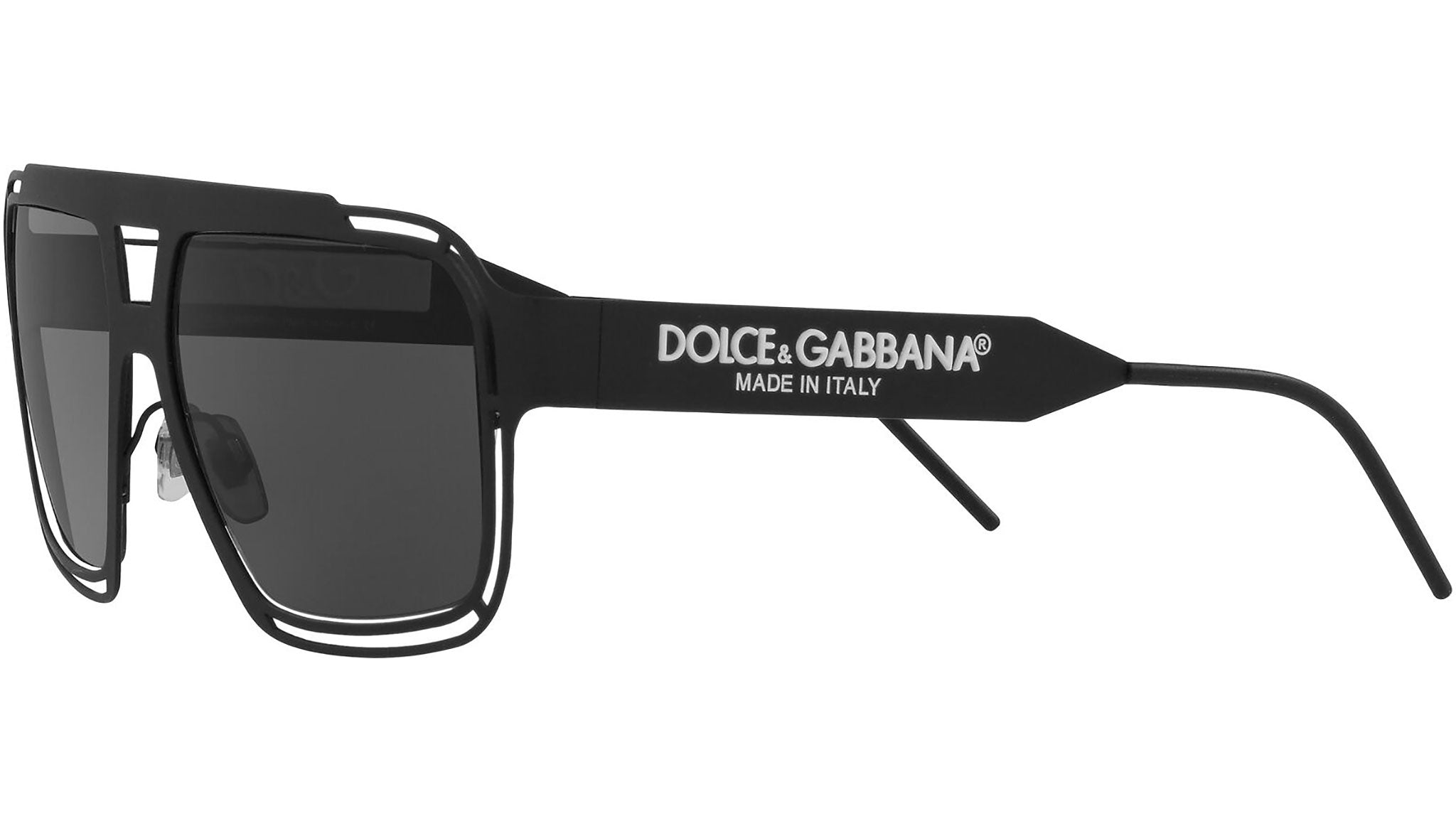 Dolce & Gabbana - Occhiale da Sole DG Monogram - Nero Opaco - Dolce