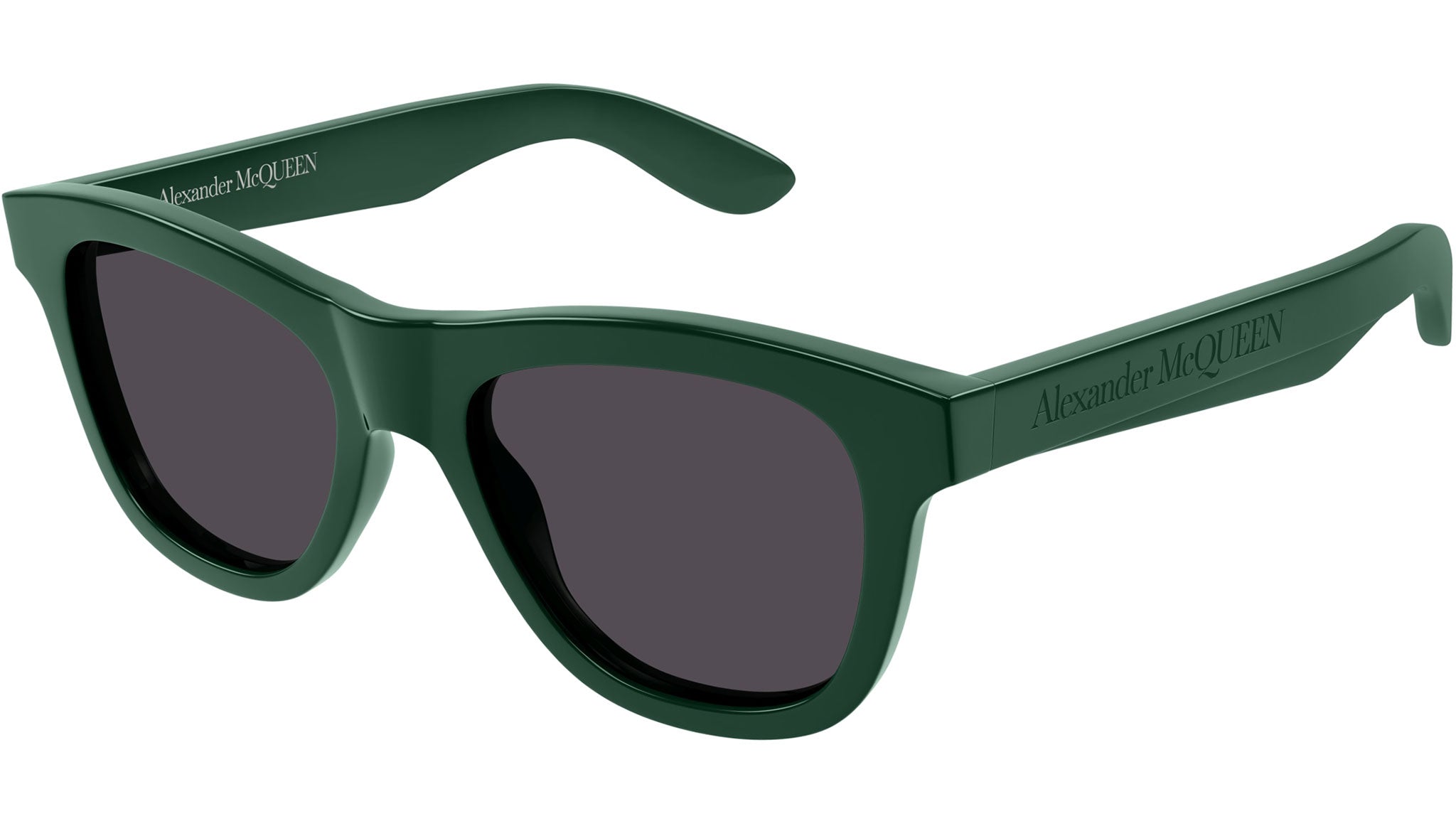 Alexander McQueen AM0421S 004 Sunglasses Shiny Green - eye  display picture 1