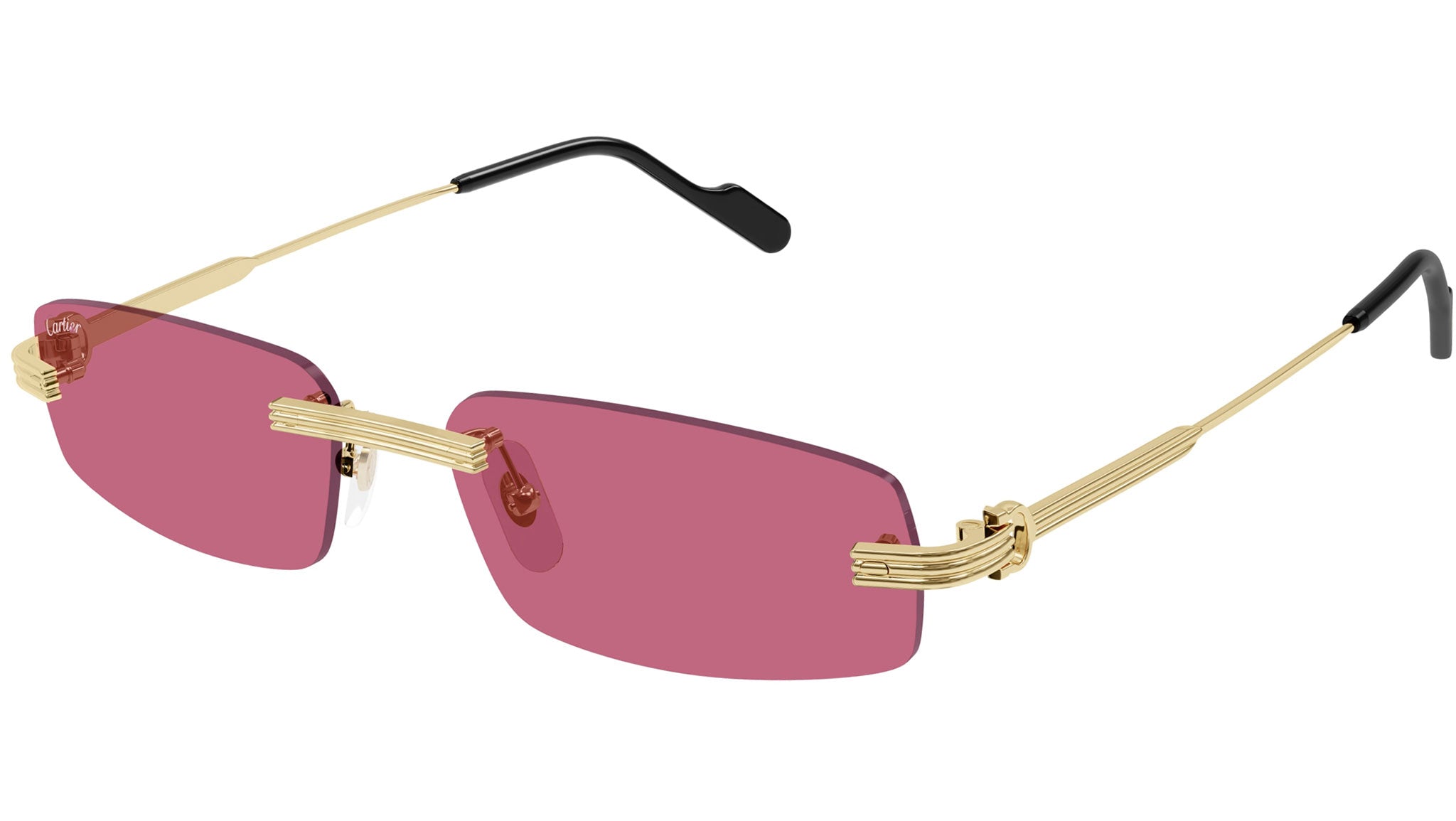 Cartier Première CT0535S Sunglasses 004 Shiny Gold - eye-oo.com