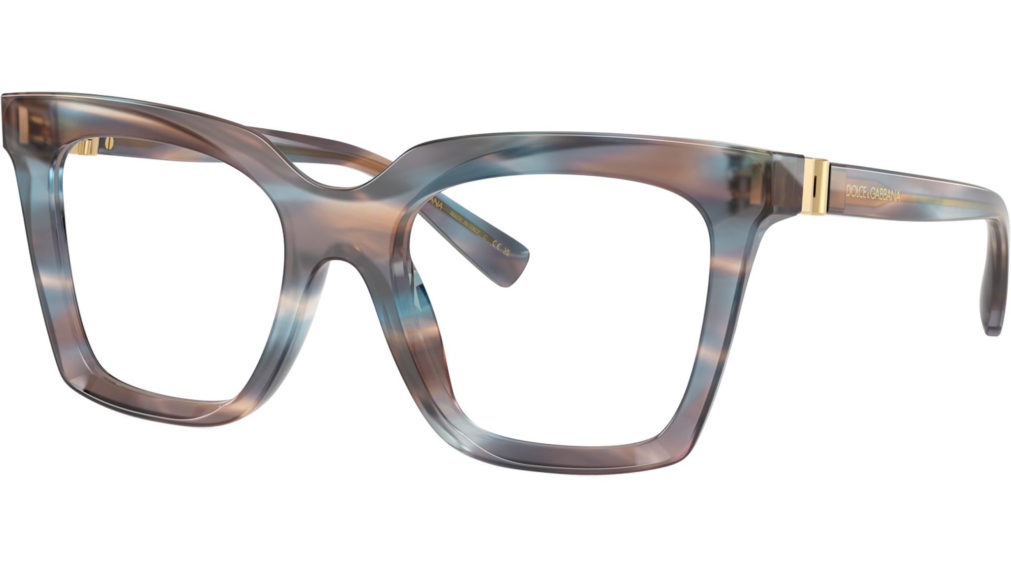Dolce & Gabbana DG 3417 Glasses 3448 Striped Blue - eye-oo.com