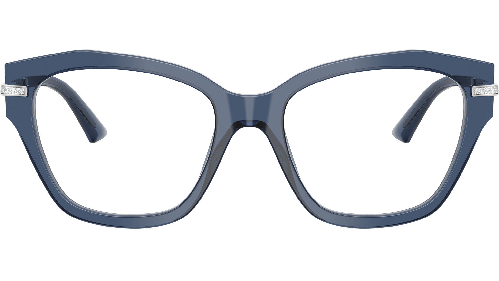 JC3043J Jimmy Choo Glasses 5035 Transparent Navy - eye-oo.com