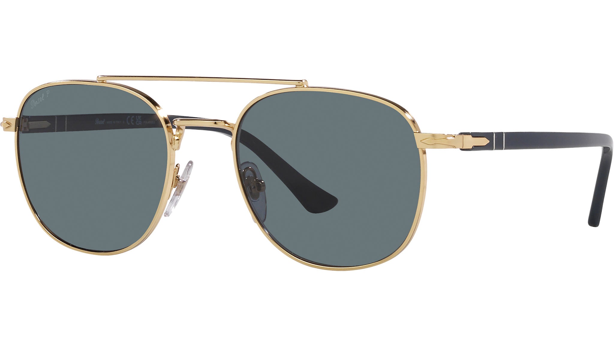 Persol Sunglasses PO1006S Gold 515/3R Blue Lens