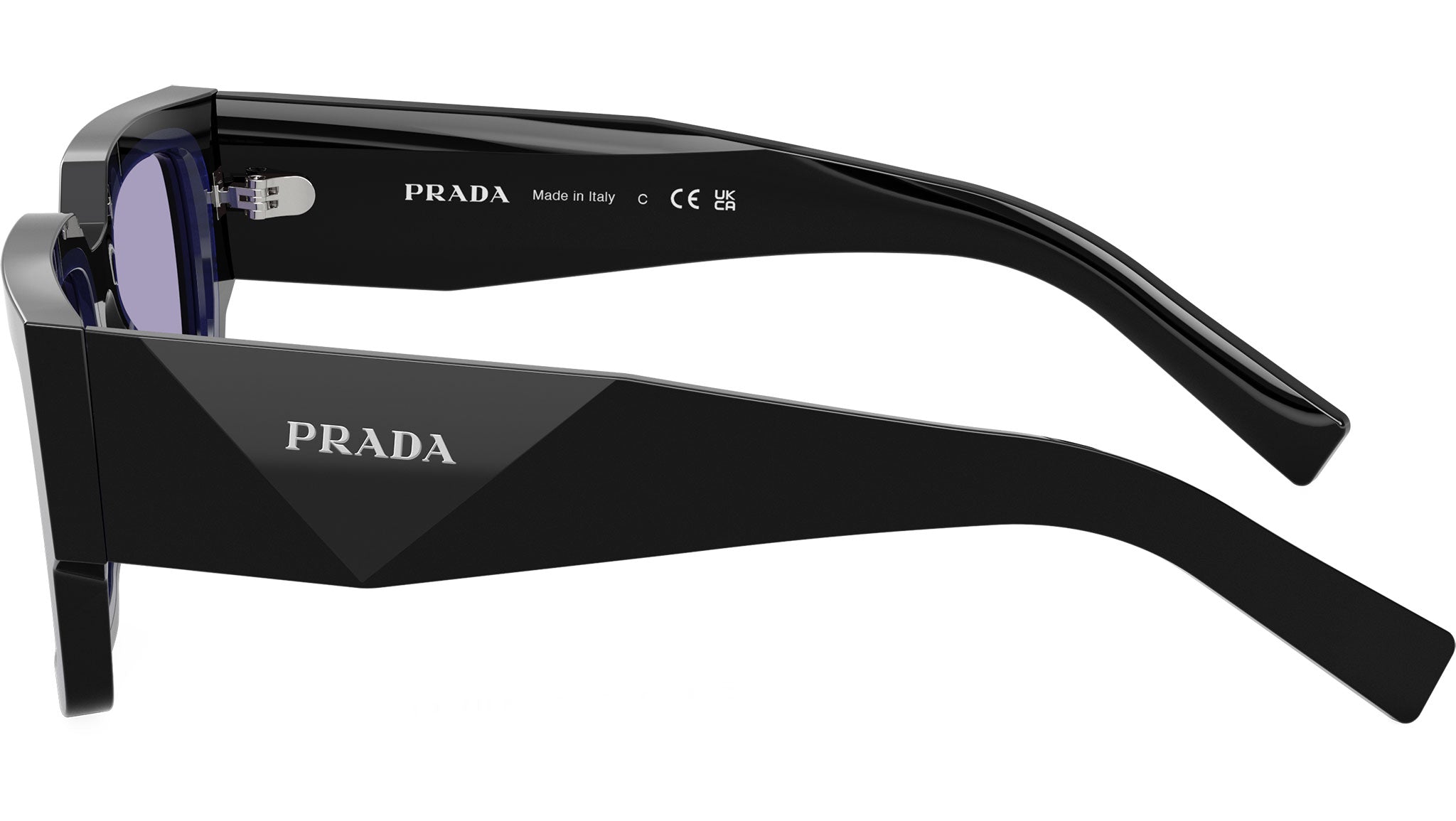 PR B17S Prada Sunglasses 16K01O Black / Purple - eye-oo.com display picture 1