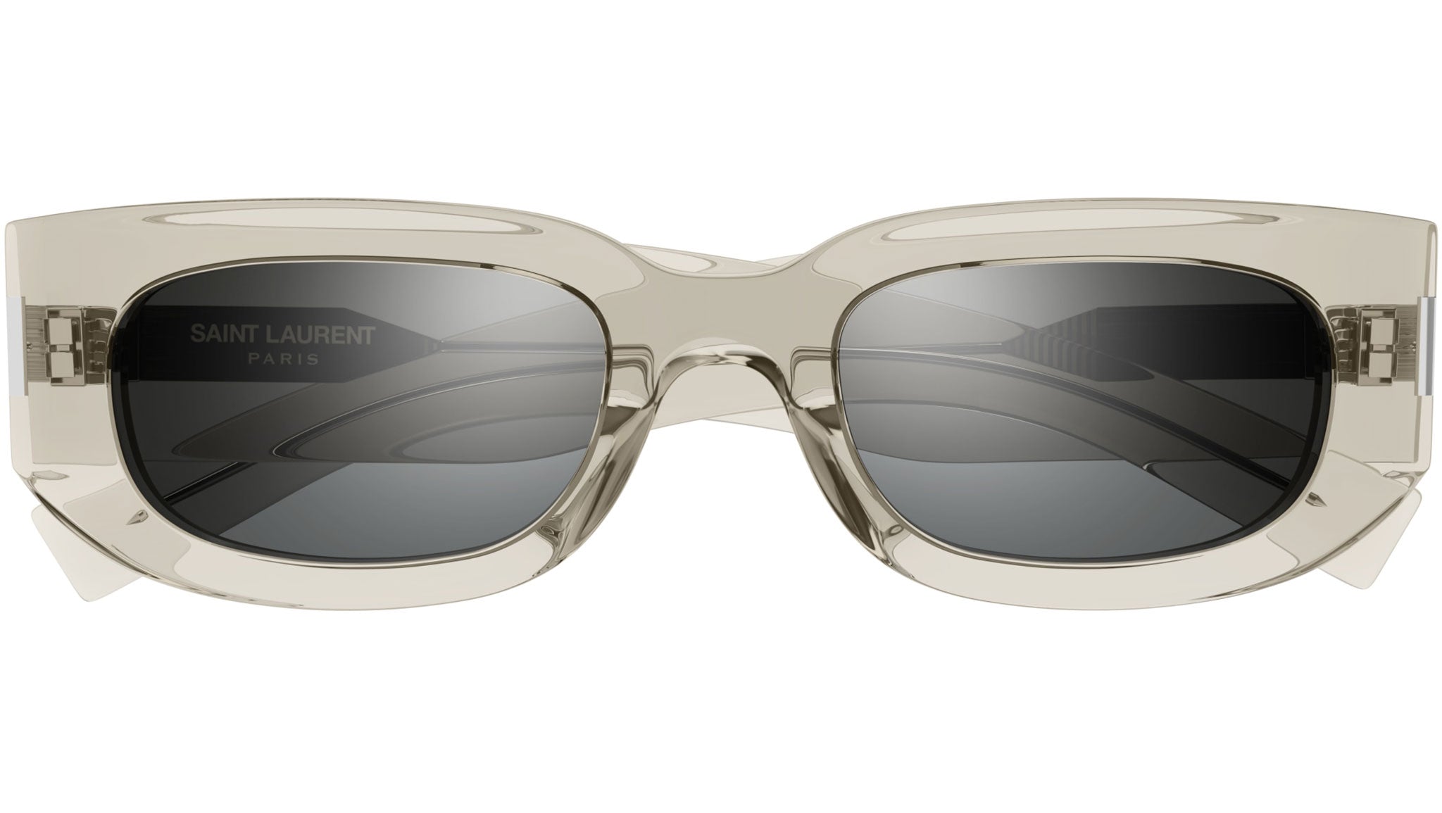 SL 697 Saint Laurent Sunglasses 003 Transparent Beige - eye  display picture 3