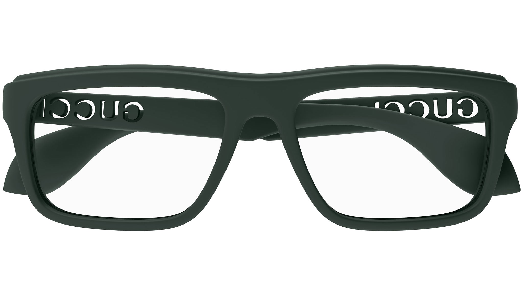 Gucci GG1572O 005 Eyeglasses Matte Green - eye-oo.com display picture 2