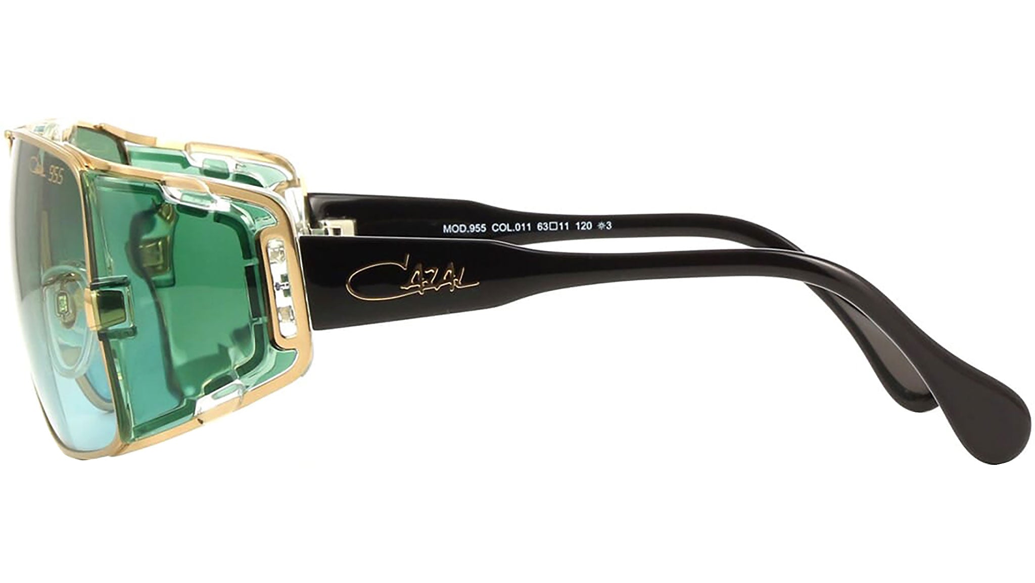 Cazal Model 955 011 Sunglasses Shiny Gold With Black - eye-oo.com