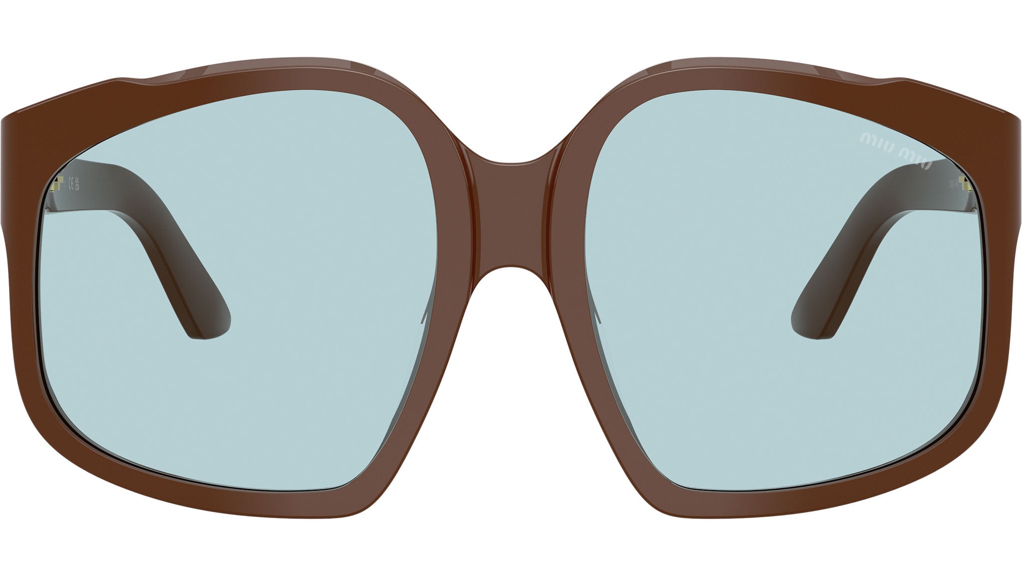 MU A07S Miu Miu Sunglasses 24D20R Chocolate - eye-oo.com