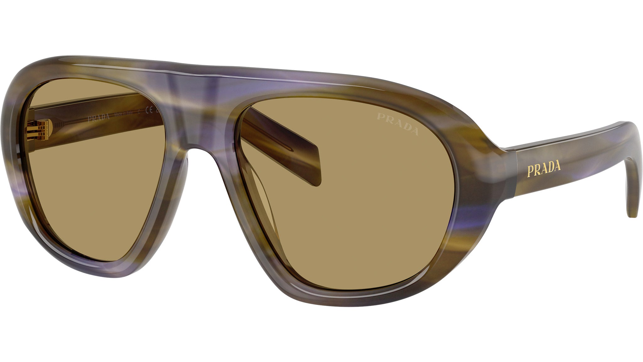 PR C05S Prada Sunglasses 23G70G Striped Laguna - eye-oo.com