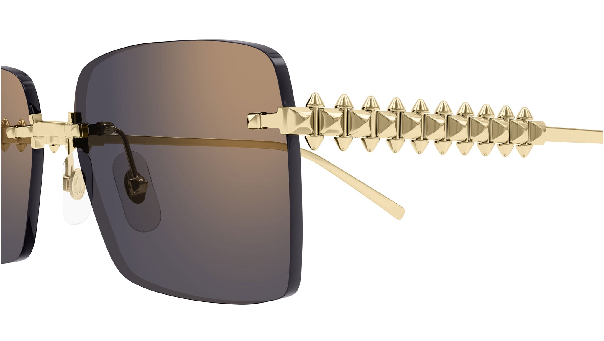 Cartier CT0545S 003 Sunglasses Shiny Gold Pink - eye-oo.com
