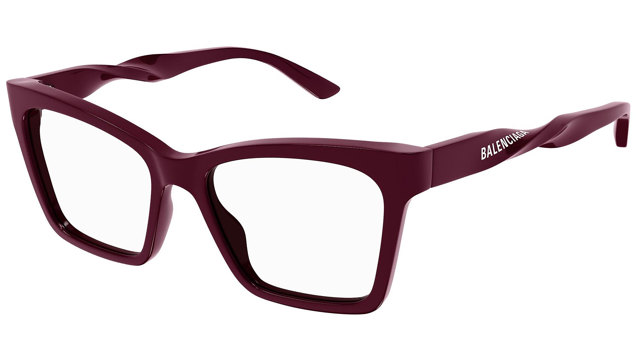 Balenciaga Women\'s Burgundy Sunglasses 52-26-140 NWT BALENCIAGA BAT 0229 Burgundy 005 Fashion Demna Angular Wrap  main image 2