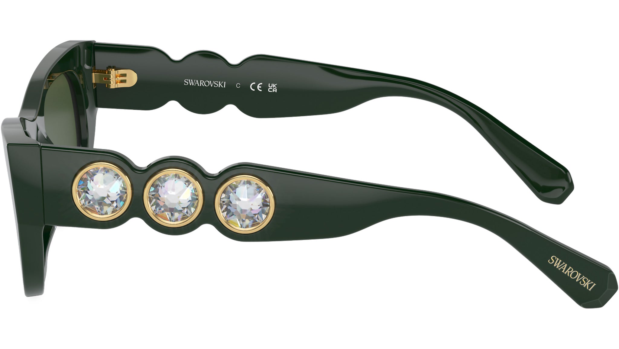 Swarovski SK6022 Sunglasses 102671 Dark Green - eye-oo.com display picture 1