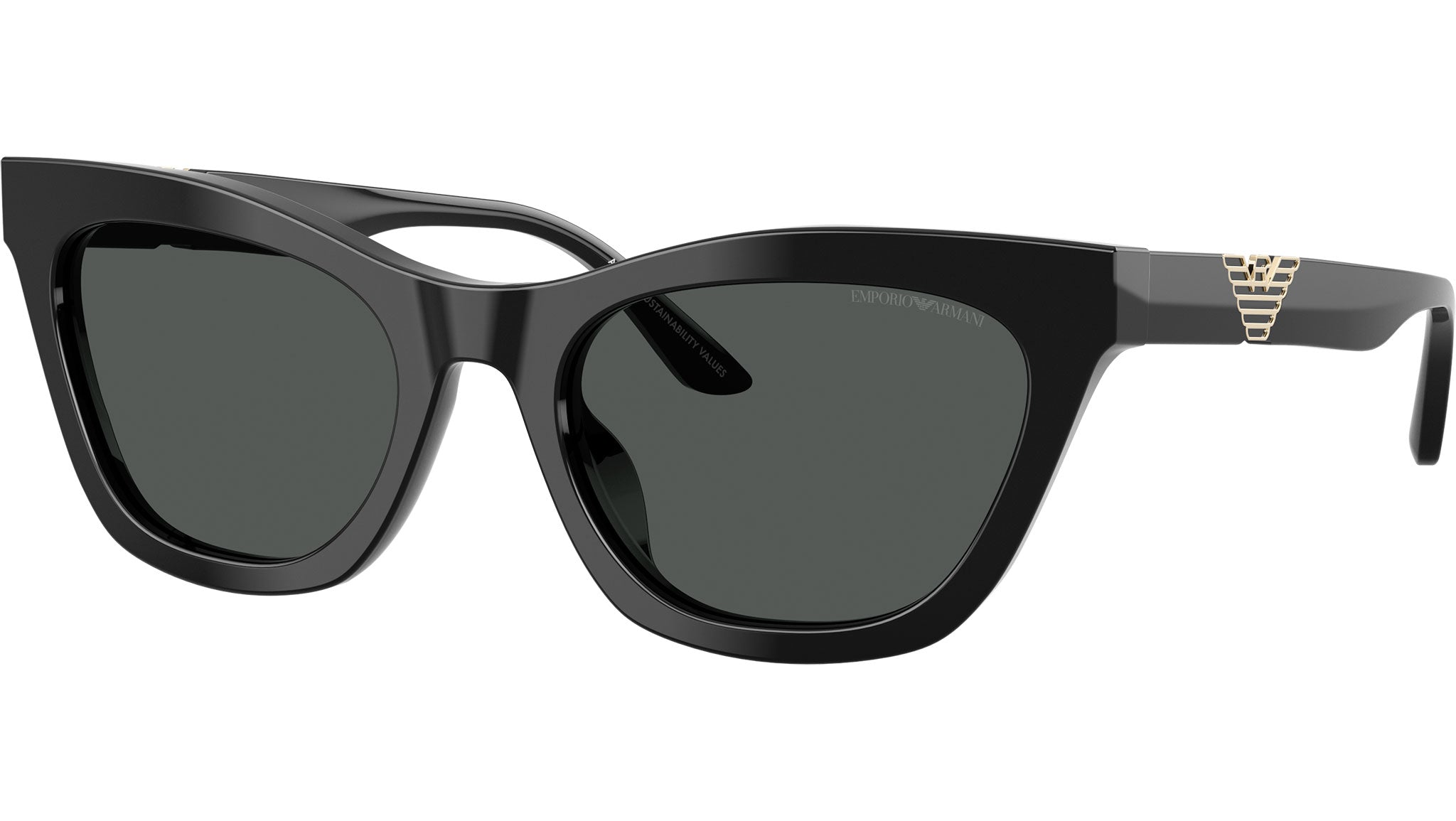 Emporio Armani Black 55mm Womens Sunglasses Emporio Armani Black Square Sunglasses for Women for sale | eBay main image 3