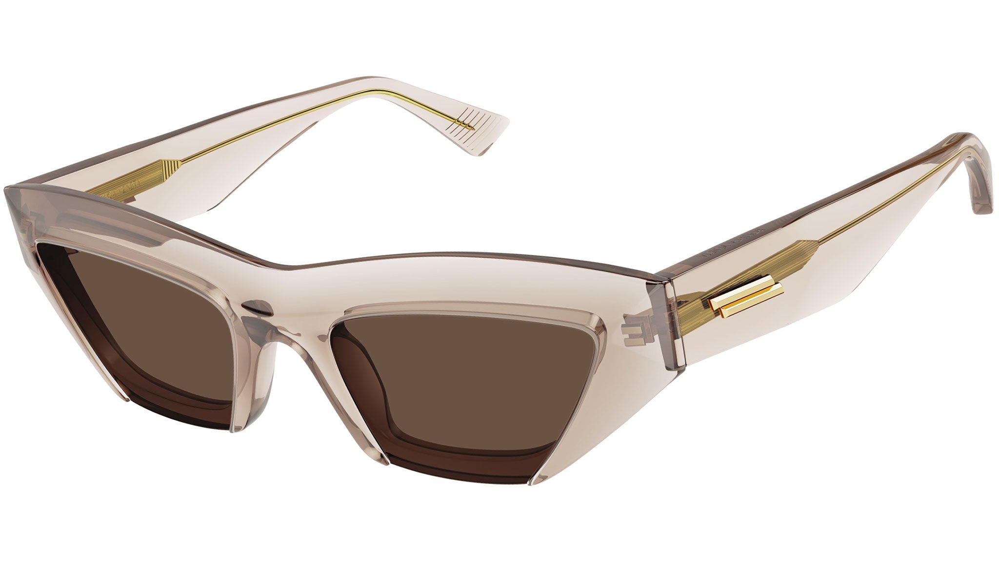Bottega Veneta BV1219S 003 Transparent Nude Sunglasses - eye 