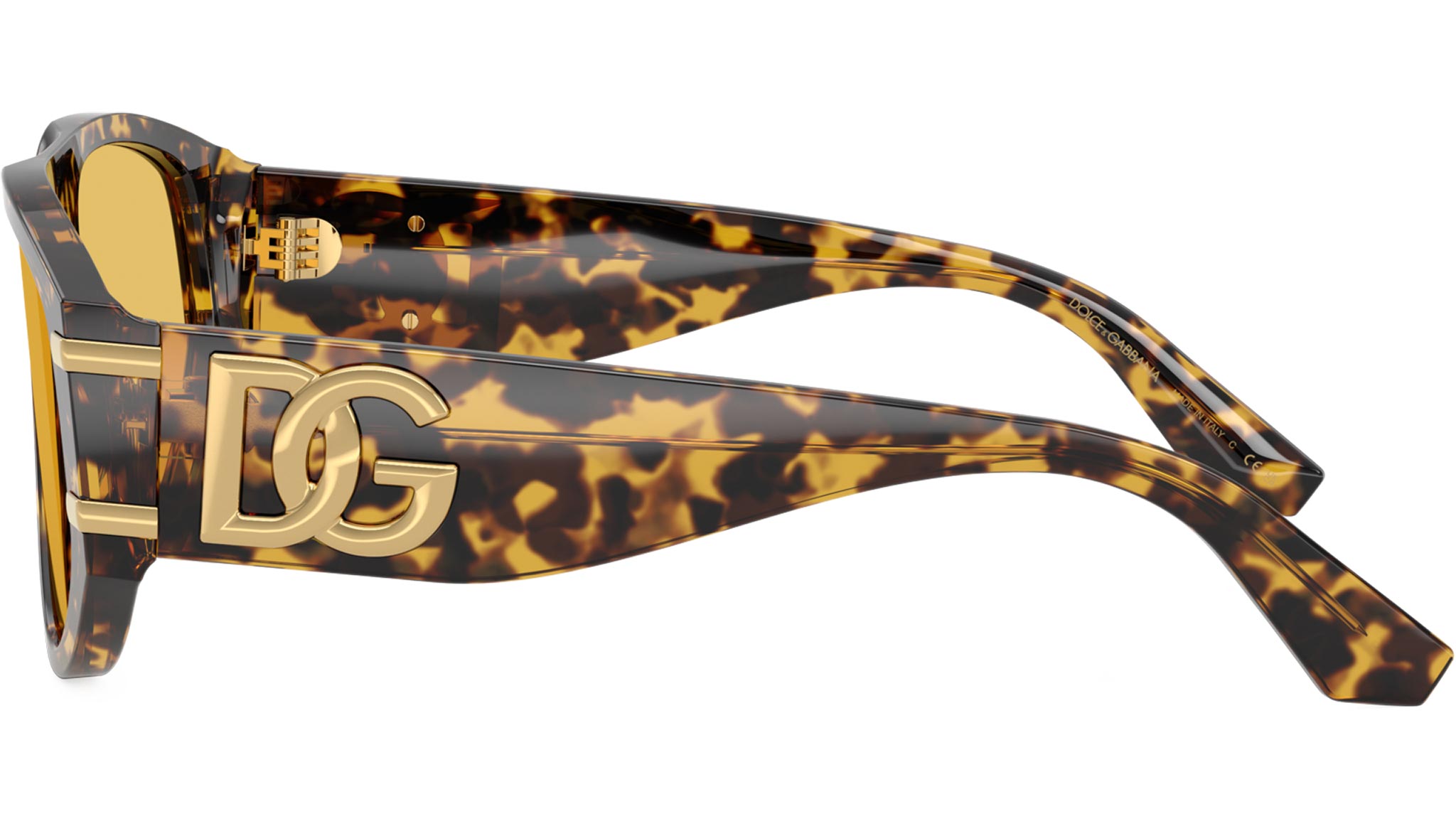Dolce & Gabbana Yellow Havana Sunglasses - Like New Condition Dolce&Gabbana DG4539 L (55 - 17) with Yellow lenses and  main image 4