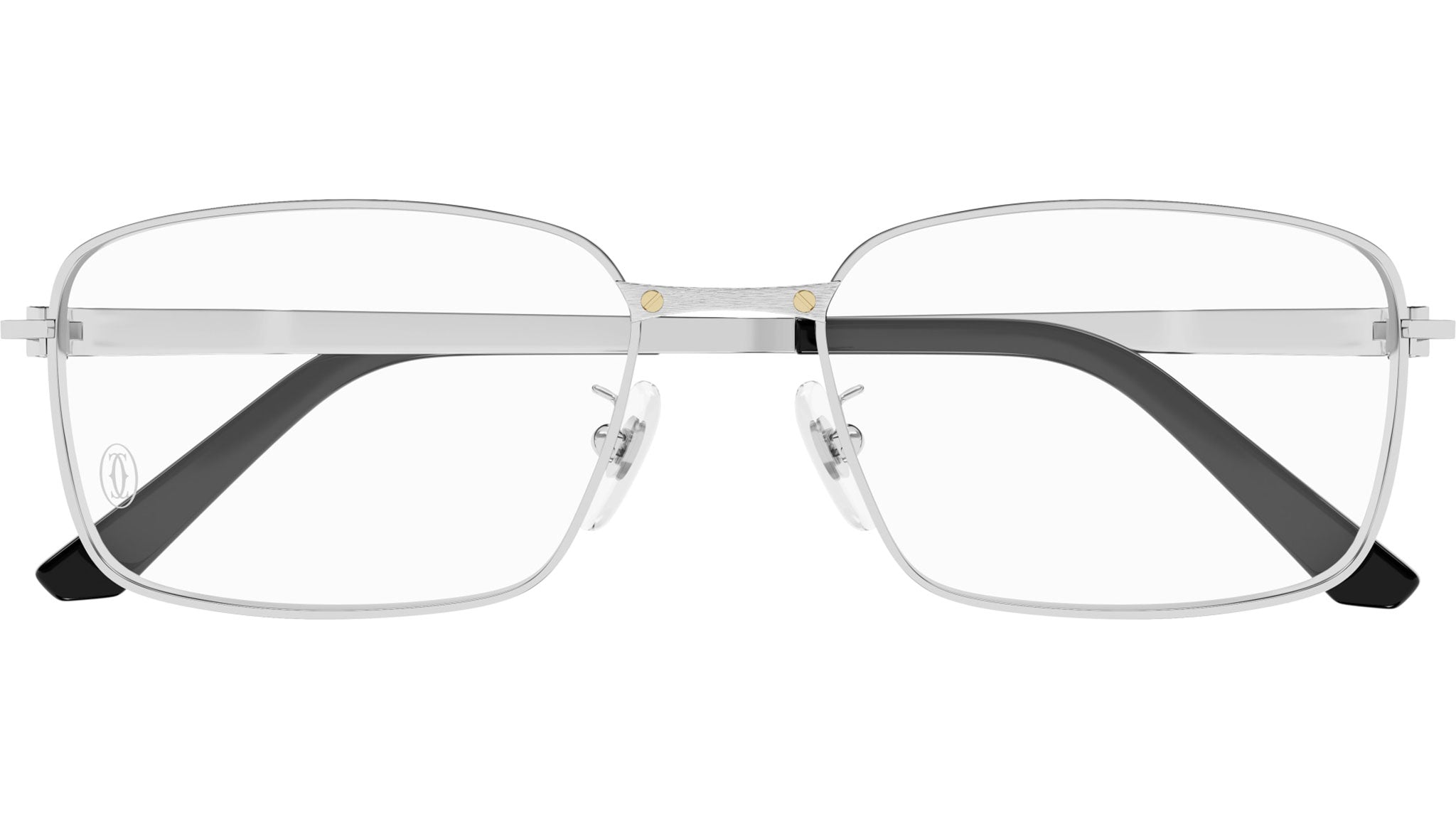 Cartier CT0555OA 002 Eyeglasses Shiny Platinum - eye-oo.com