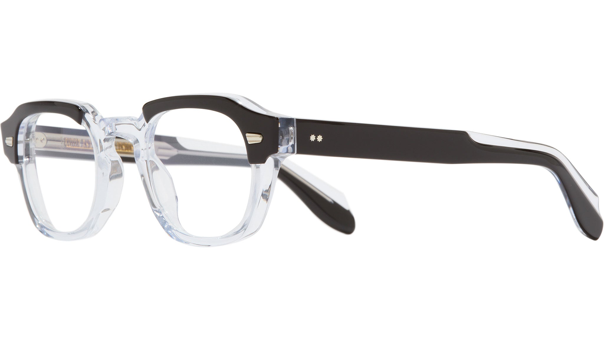 Cutler and Gross 1420 01 Optical Frame Black On Crystal - eye-oo.com