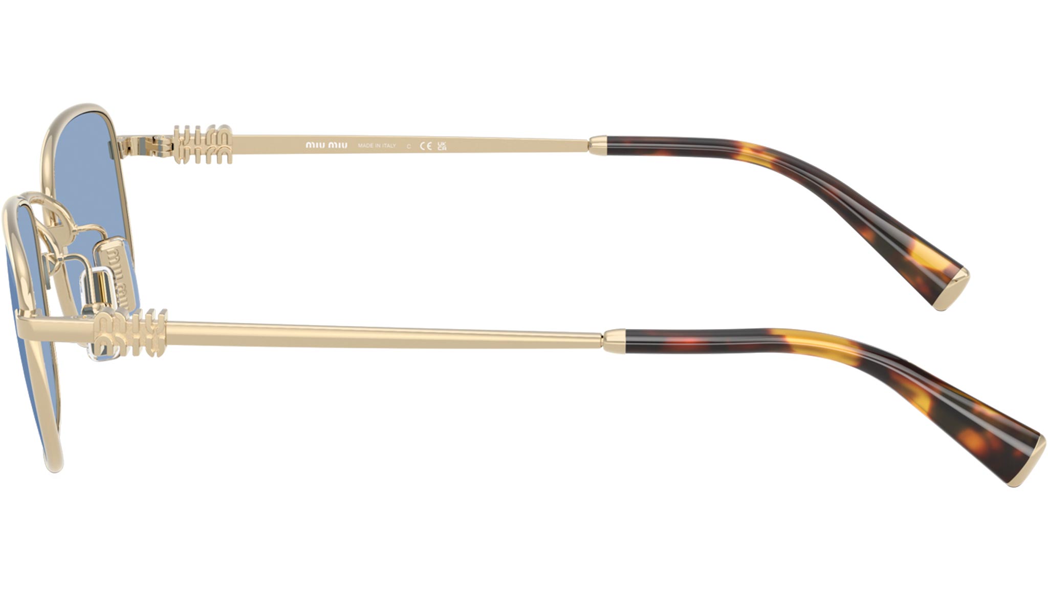 MU A53S Miu Miu Sunglasses ZVN60O Pale Gold - eye-oo.com