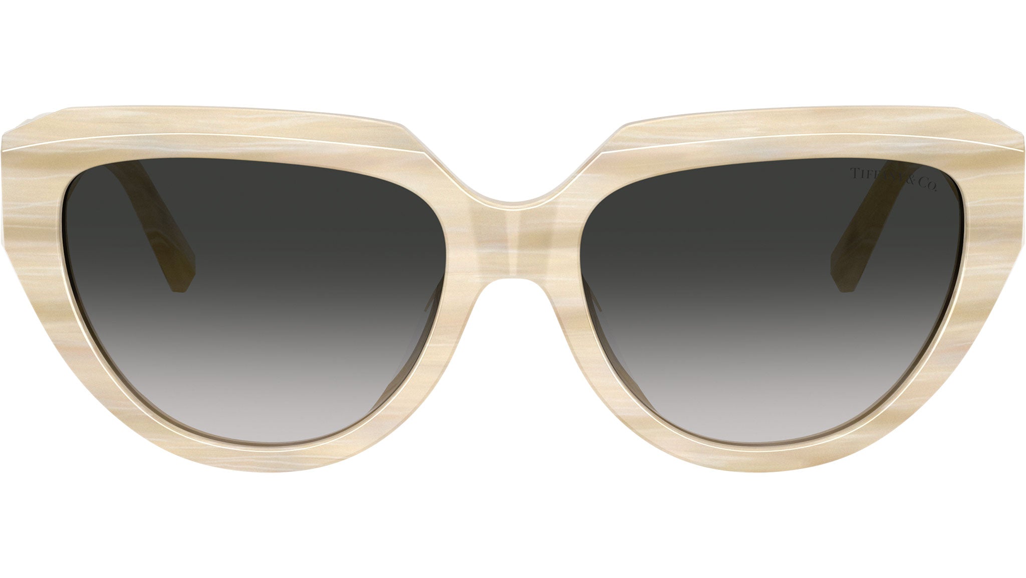 TF4238U Tiffany Sunglasses 84313C Striped Ivory - eye-oo.com