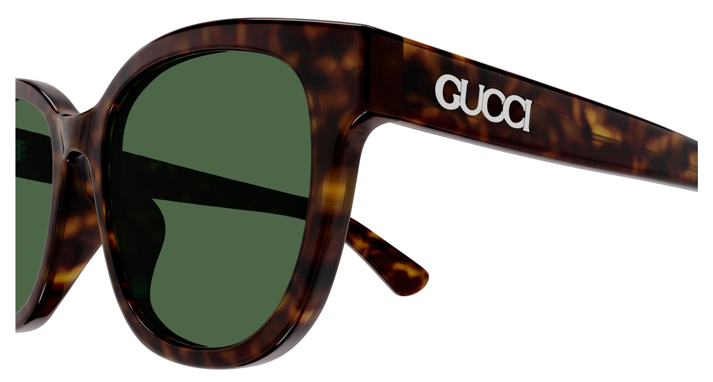 Gucci GG1797SK 002 Havana Green Round Sunglasses - eye-oo.com
