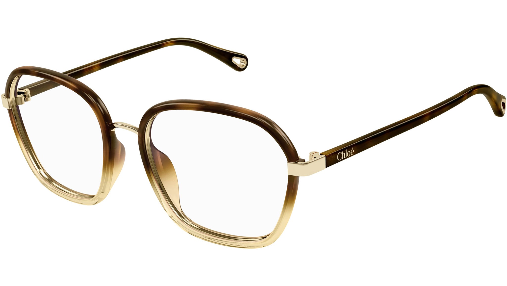 CH0309O Chloé Rectangular Eyeglasses 002 Havana - eye-oo.com display picture 3