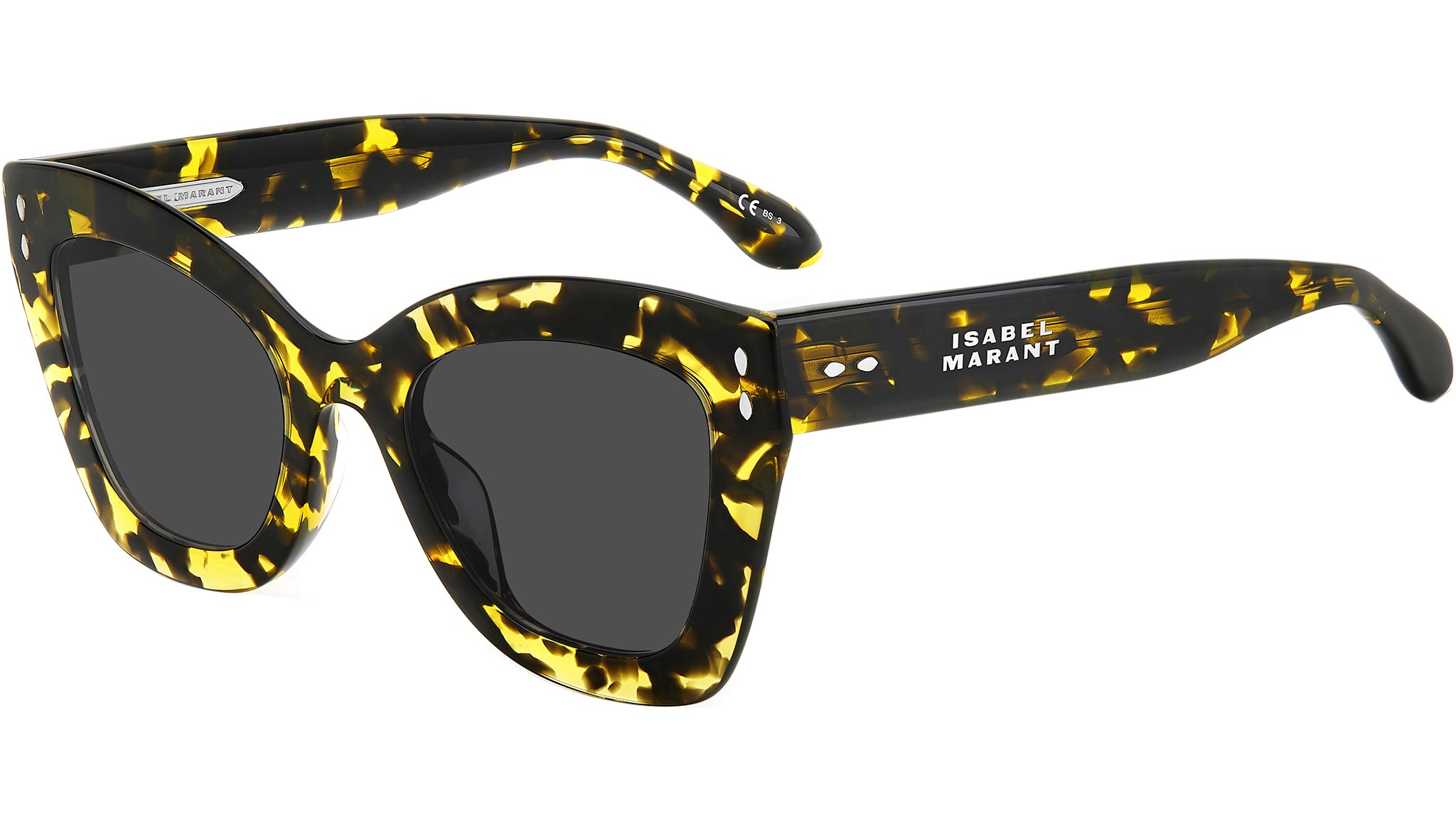 Isabel Marant Square Cat-Eye Sunglasses IM0158S SCL9O Yellow Havana 53mm Isabel Marant Sunglasses IM-0154-S 086HA main image 2