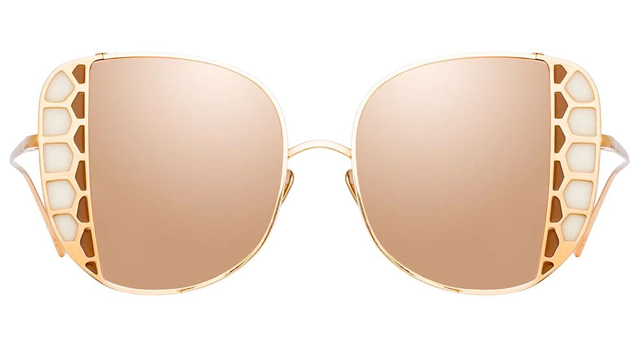 Occhiali da sole Linda Farrow Amelia LFL1003 C6 Rosa Oro Crema E