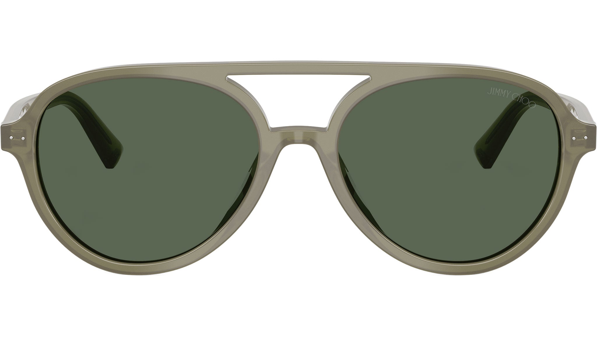 OLIVER GAL JIMMY CHOO 匿名配送 Jimmy Choo JC4017 M (55 - 16) with Green lenses and Gold frame