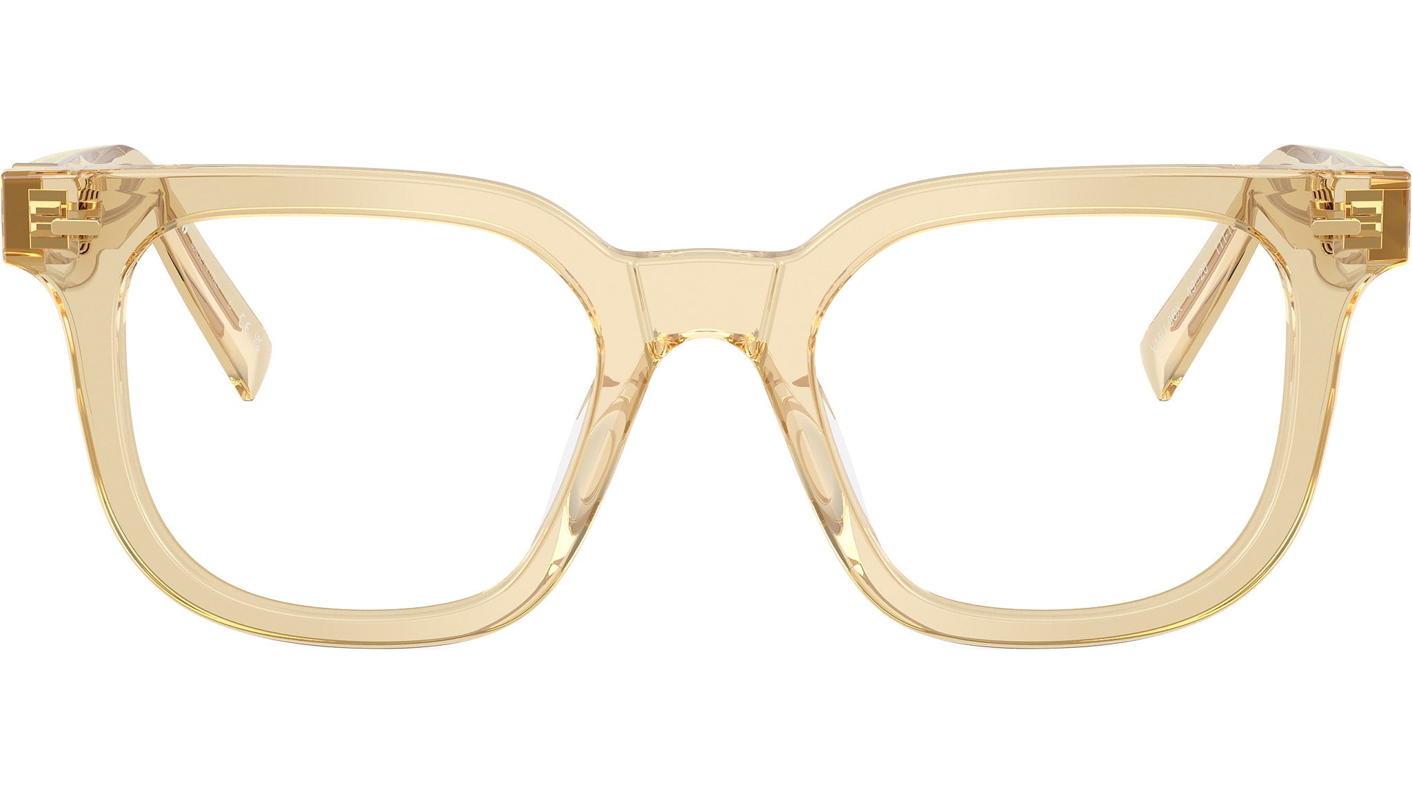 Miu Miu MU06XV Glasses 11T1O1 Sand Transparent - eye-oo.com