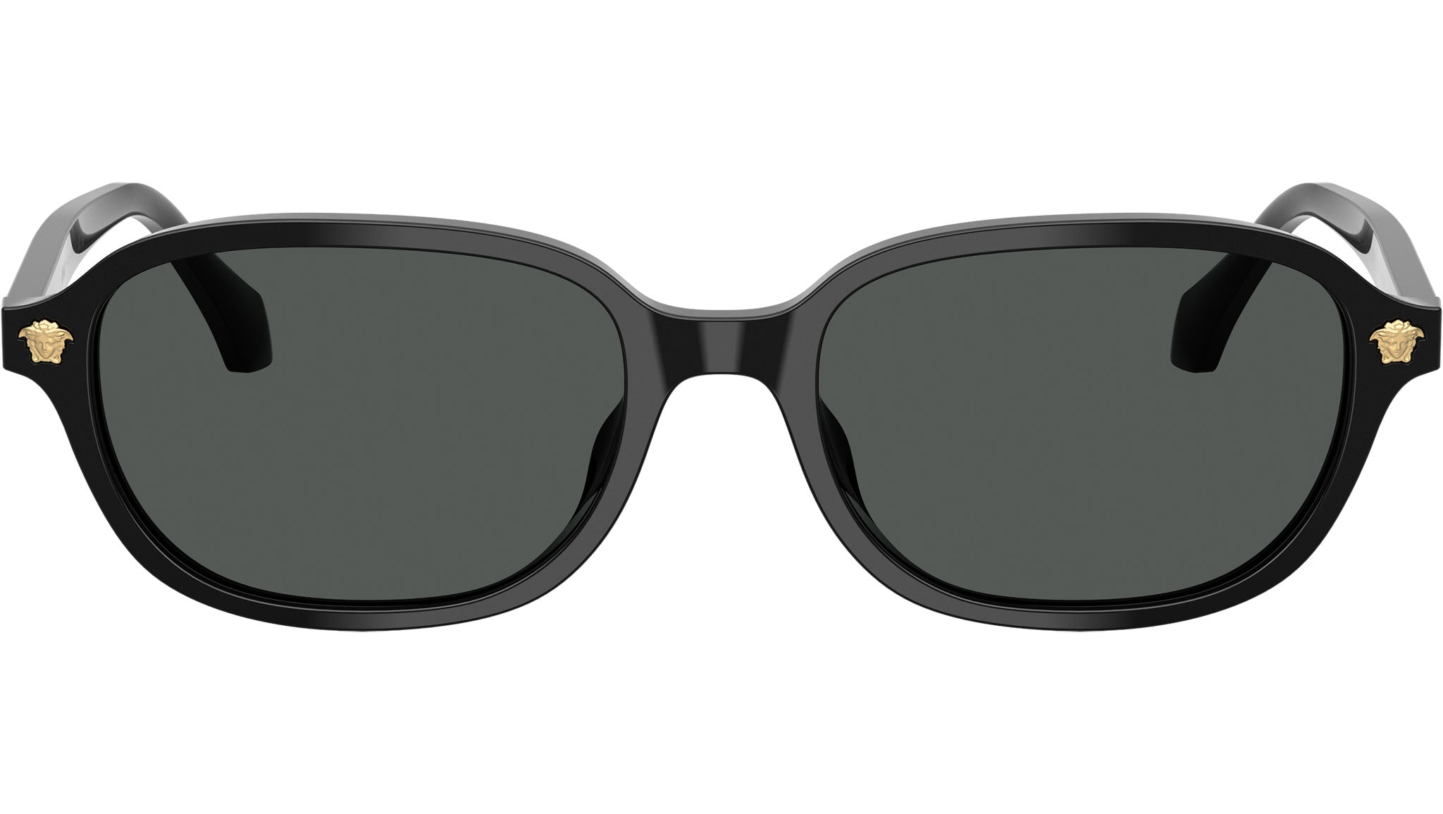 Versace VE4512D GB1/87 Sunglasses Black Oval Frame, Grey Lenses Versace 0VE4512D main image 4