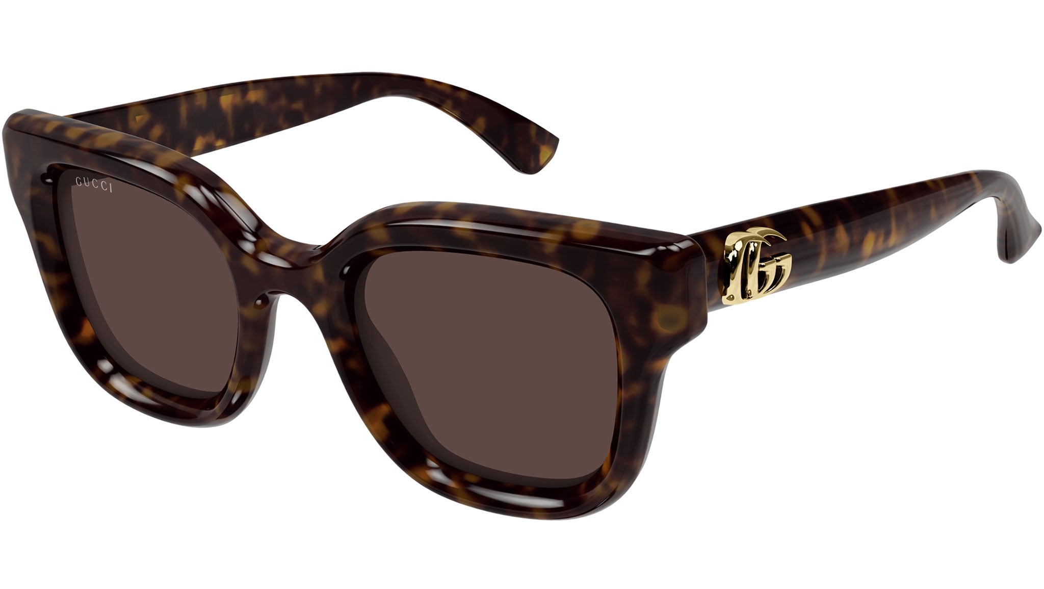 GUCCI サングラス Gucci GG1342S 002 Black Brown Sunglasses - eye-oo.com