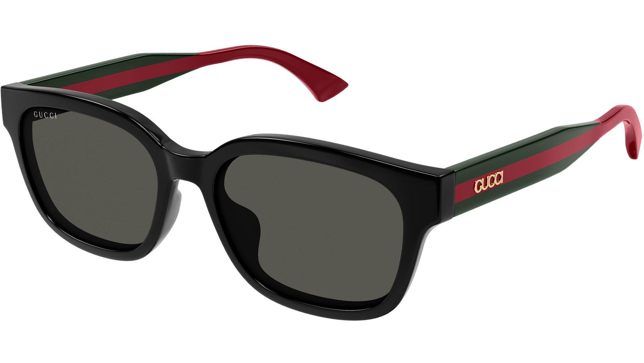 Gucci GG1872SK 001 Rectangular Sunglasses Solid Black - eye-oo.com