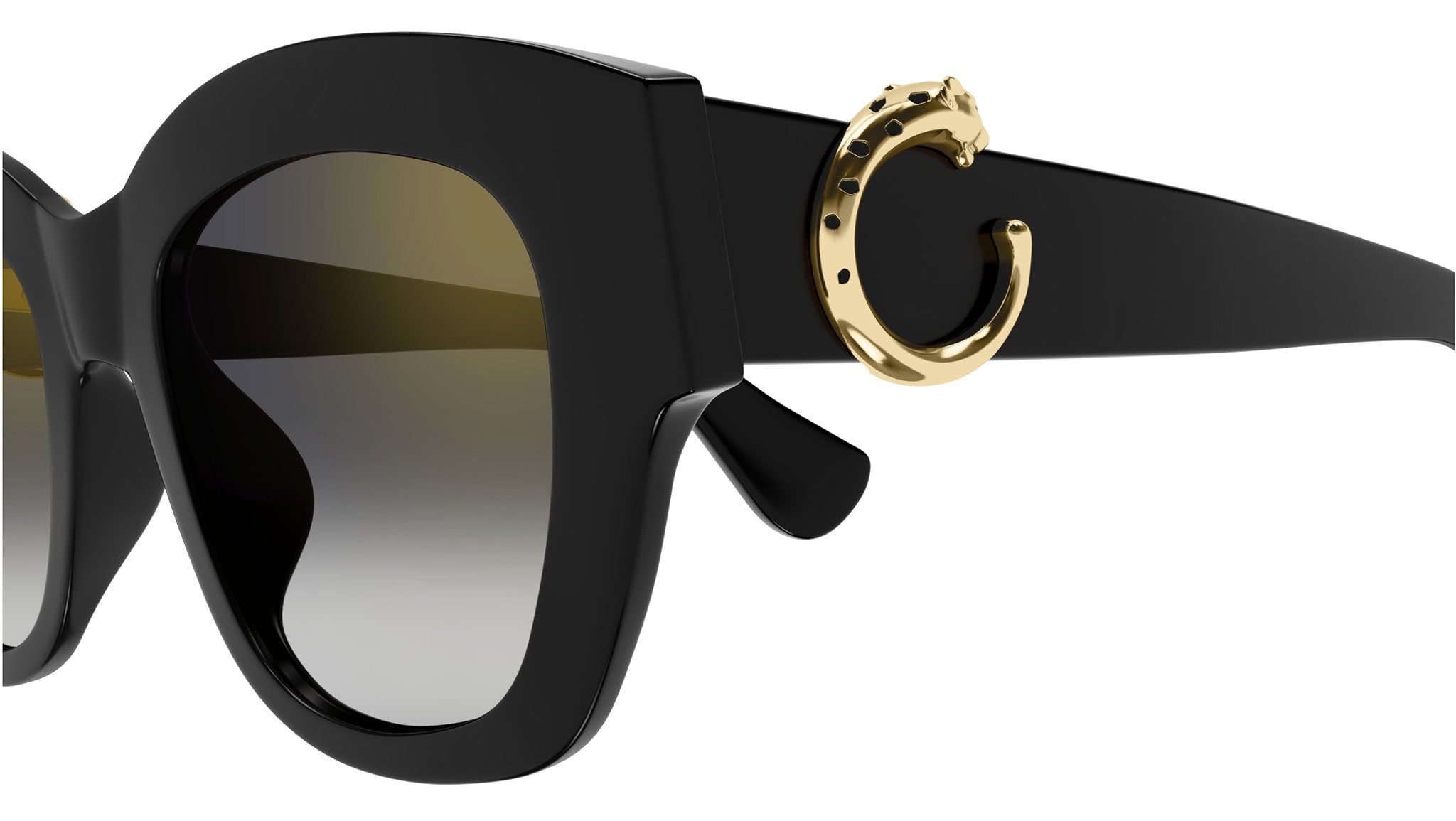 Cartier CT0547S 001 Sunglasses Black Black Grey - eye-oo.com