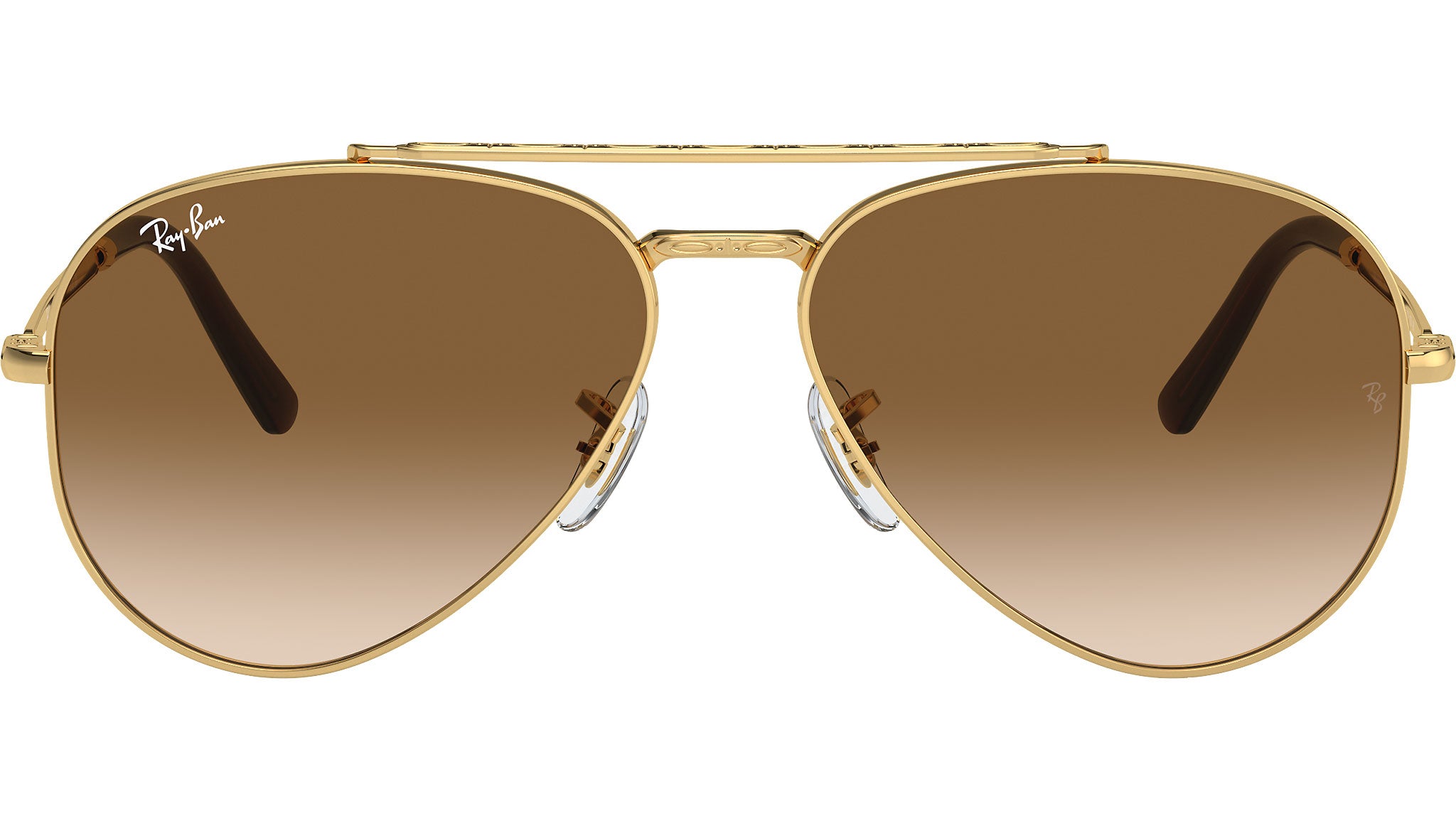 Ray-Ban Aviator サングラス オリンピックモデル Ray-Ban New Aviator L (58 - 14) with Green lenses and Gold frame