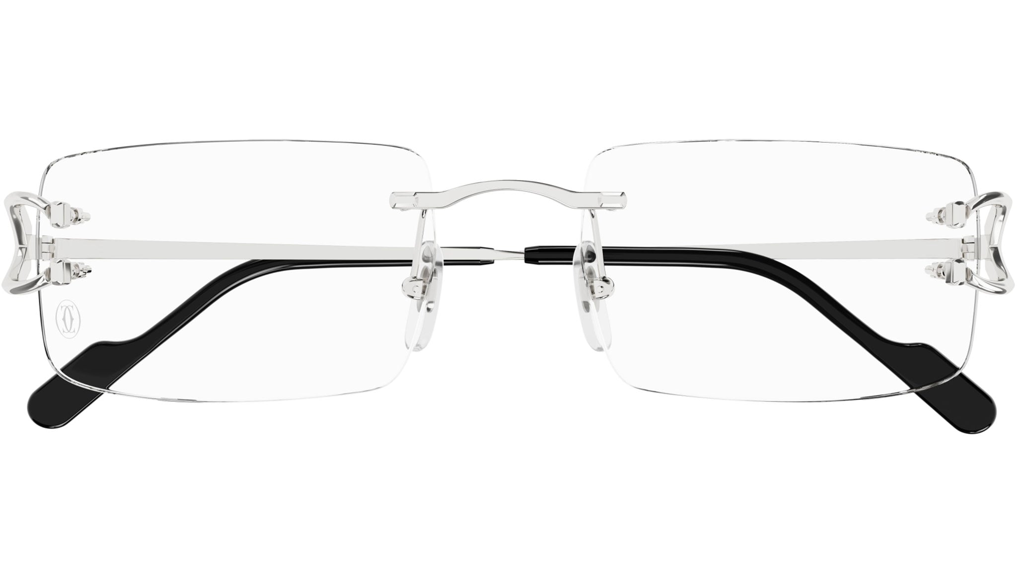 Cartier CT0488O 002 Eyeglasses Shiny Silver - eye-oo.com