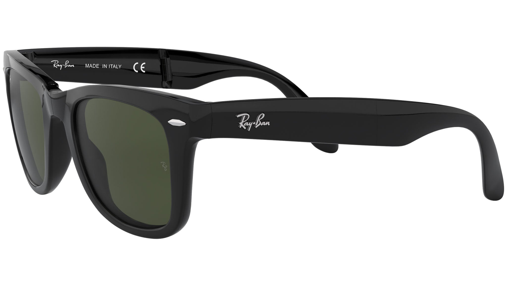 Ray-Ban Folding Wayfarer RB4105 601 Black Sunglasses - eye-oo.com