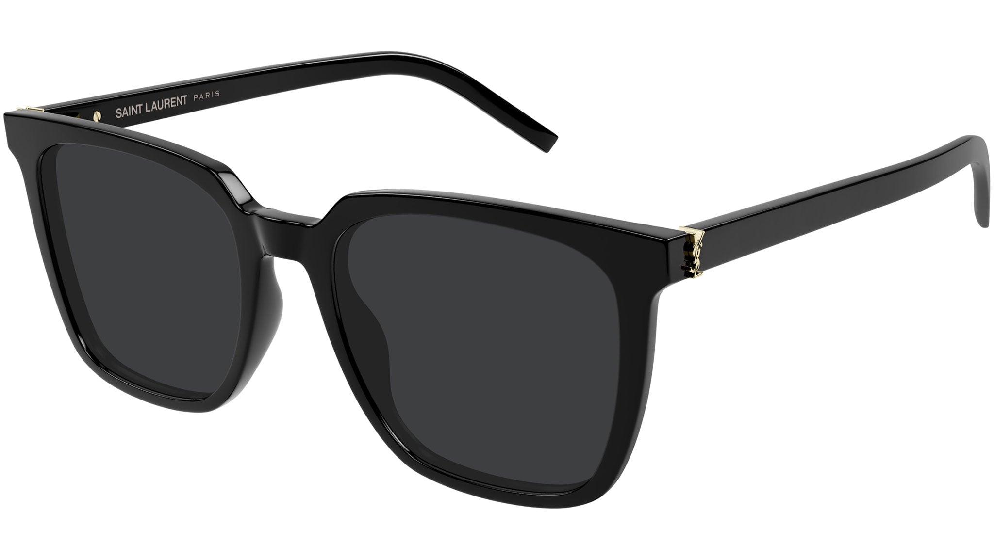 Saint Laurent SL M146 001 Rectangular Sunglasses Black - eye-oo.com