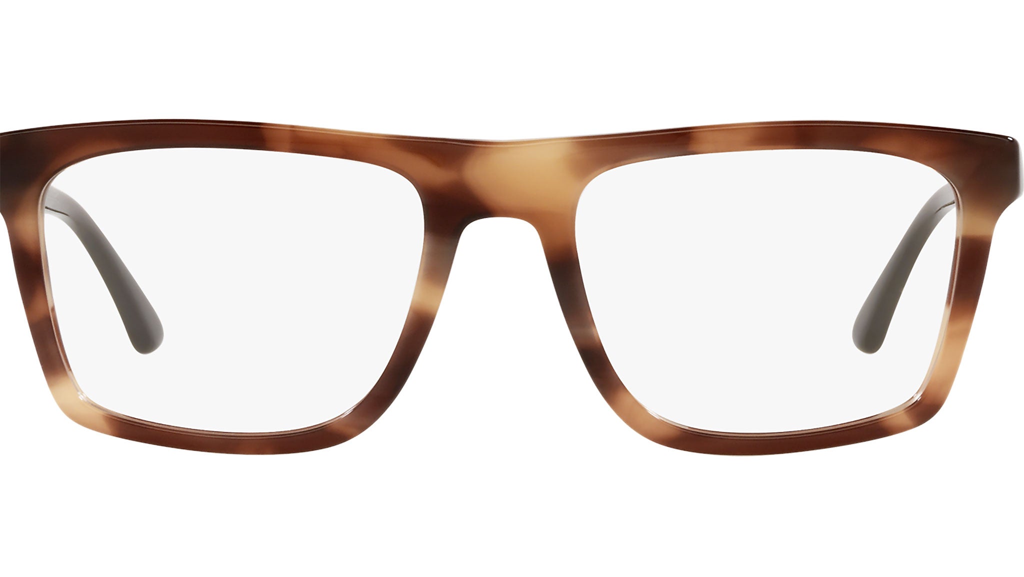 Emporio Armani EA3185F Eyeglasses Striped Brown Rectangular Emporio Armani EA3185 Optical Frame 5903 Brown - eye-oo.com main image 2