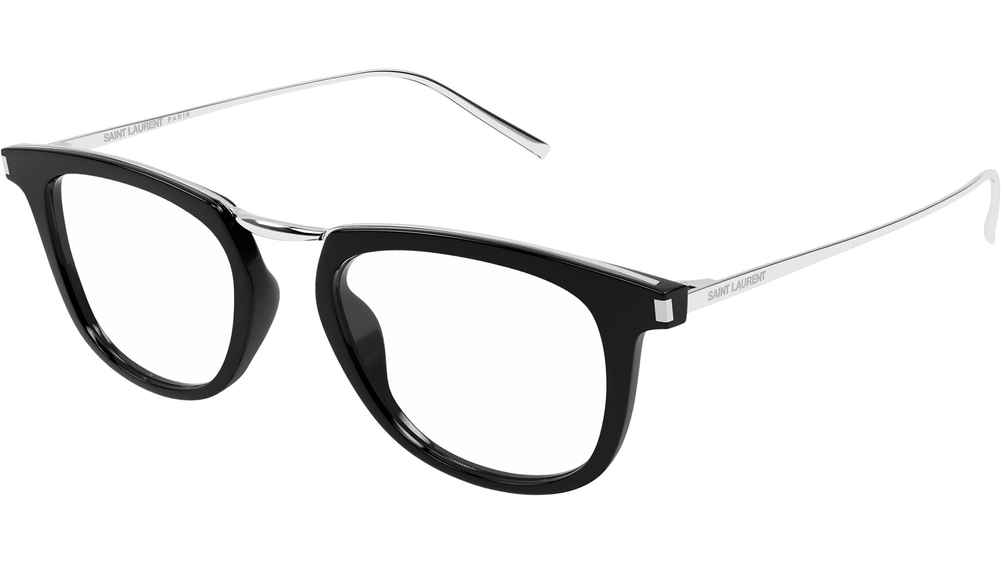 【美品】SAINT LAURENT SL753 メガネ サングラス フレーム Saint Laurent SL 753 OPT 001 Shiny Black Glasses - eye-oo.com