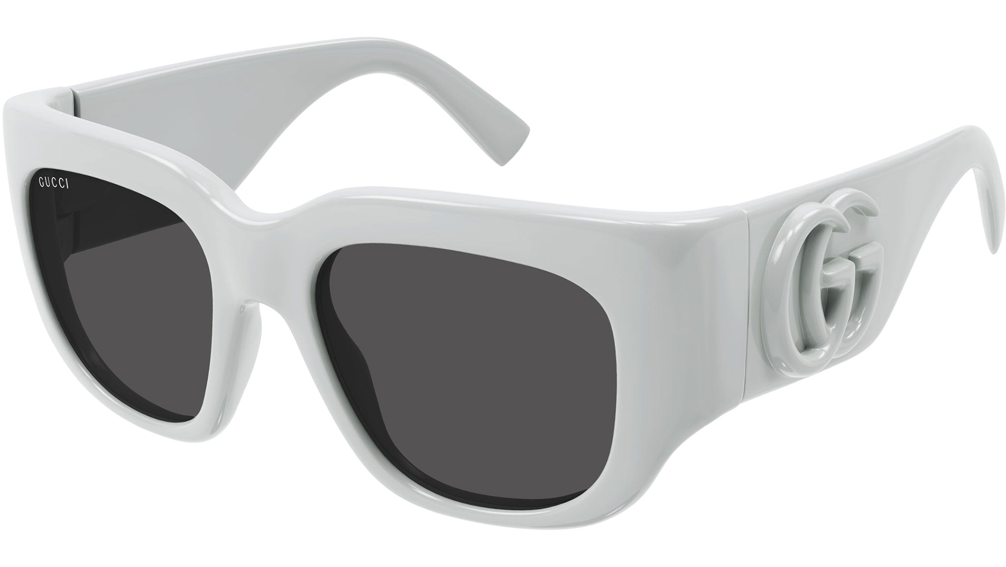 Gucci GG1545S 003 Grey Rectangular Sunglasses - eye-oo.com