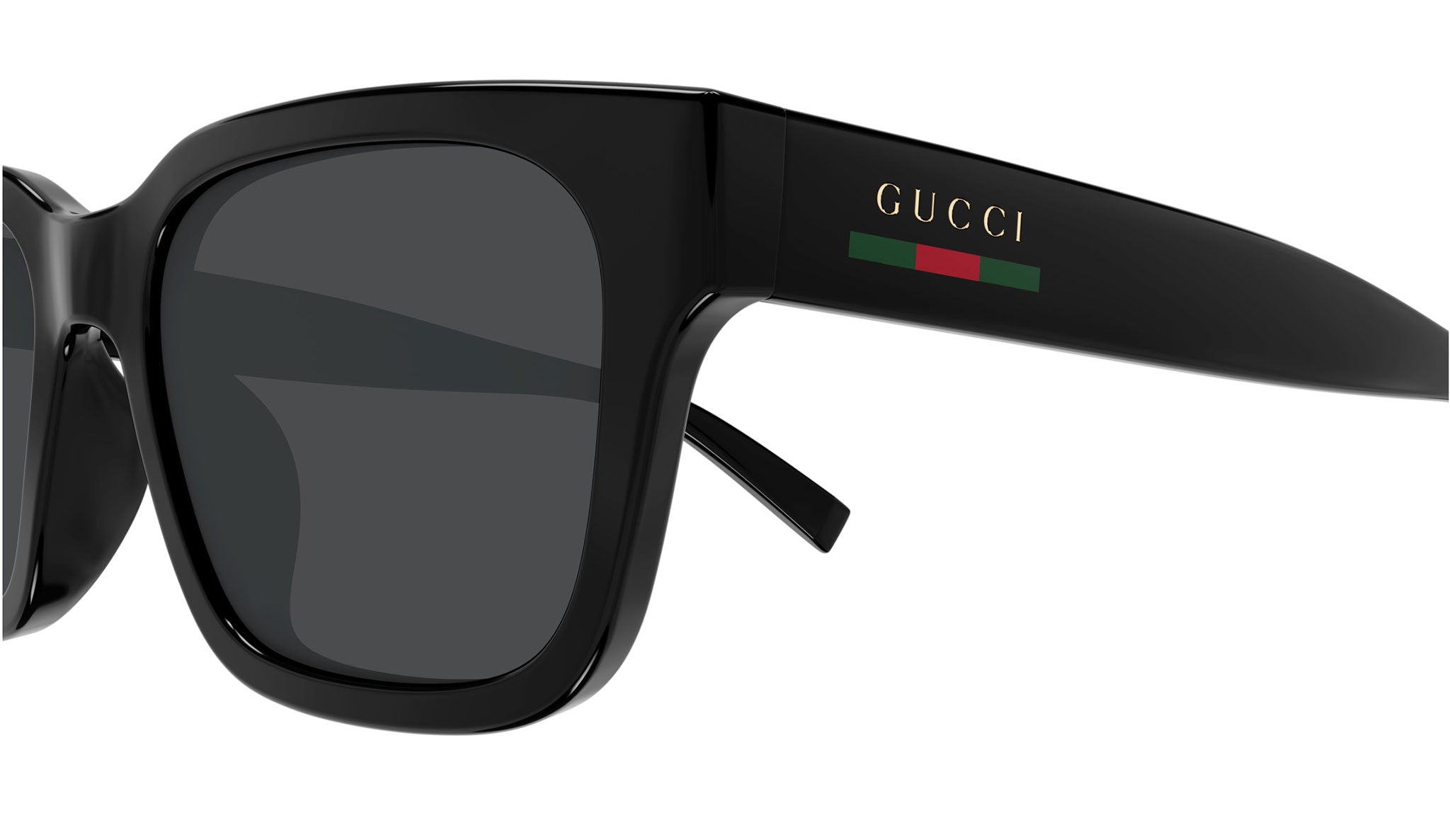 Gucci GG1857S 005 Rectangular Sunglasses Black - eye-oo.com
