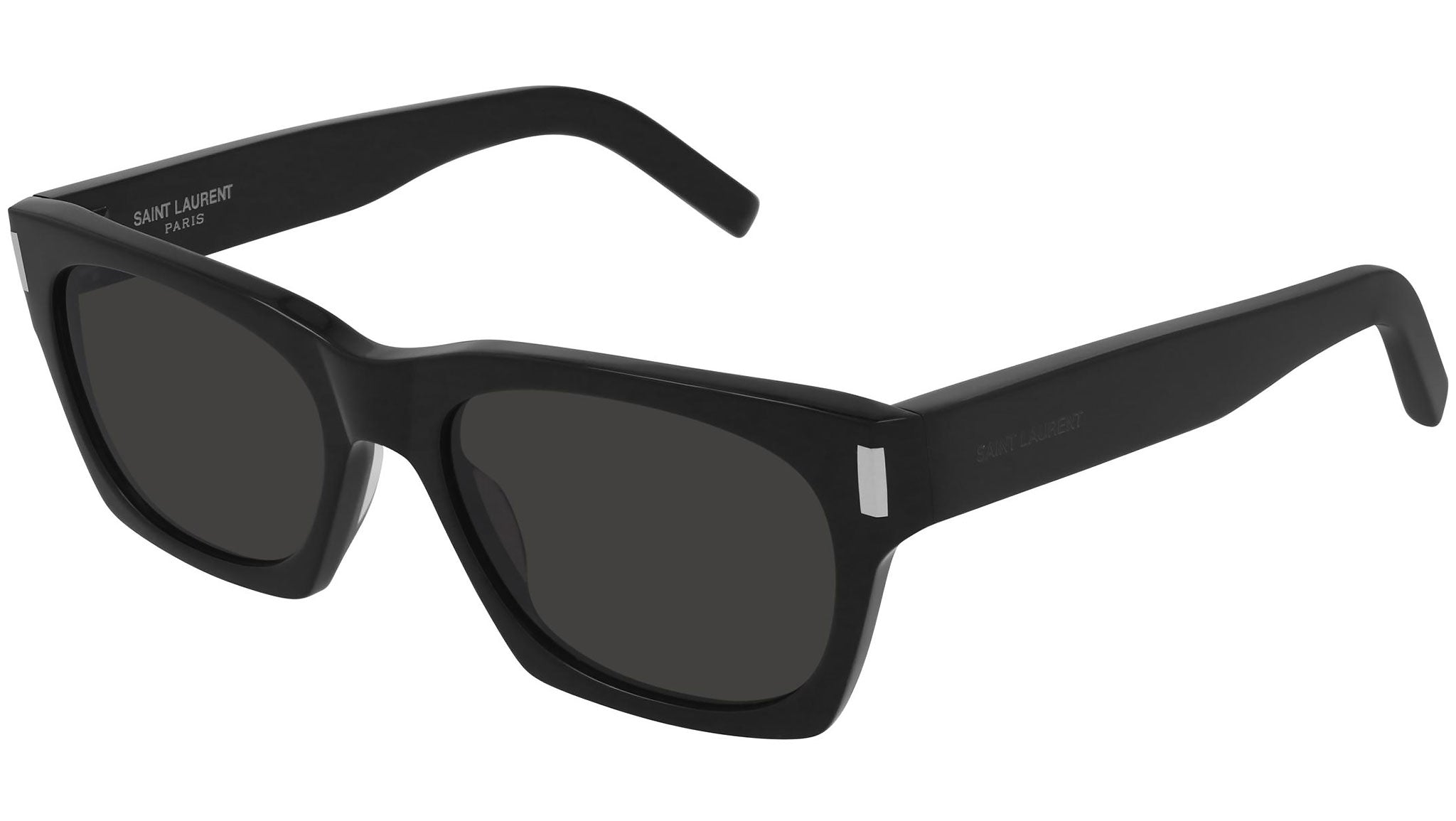 SAINT LAURENT PARIS サングラス SL402 ブラック 度なし Saint Laurent SL 402 001 Shiny Black Sunglasses - eye-oo.com